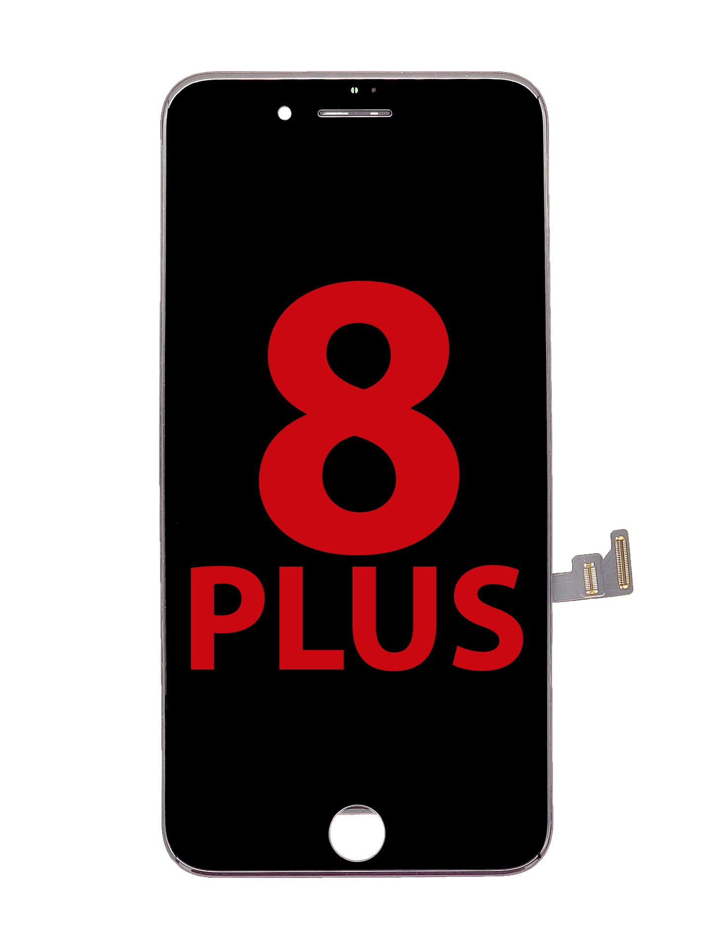 LCD Assembly with Steel Plate for iPhone 8 Plus (Black) (Aftermarket / QV6)