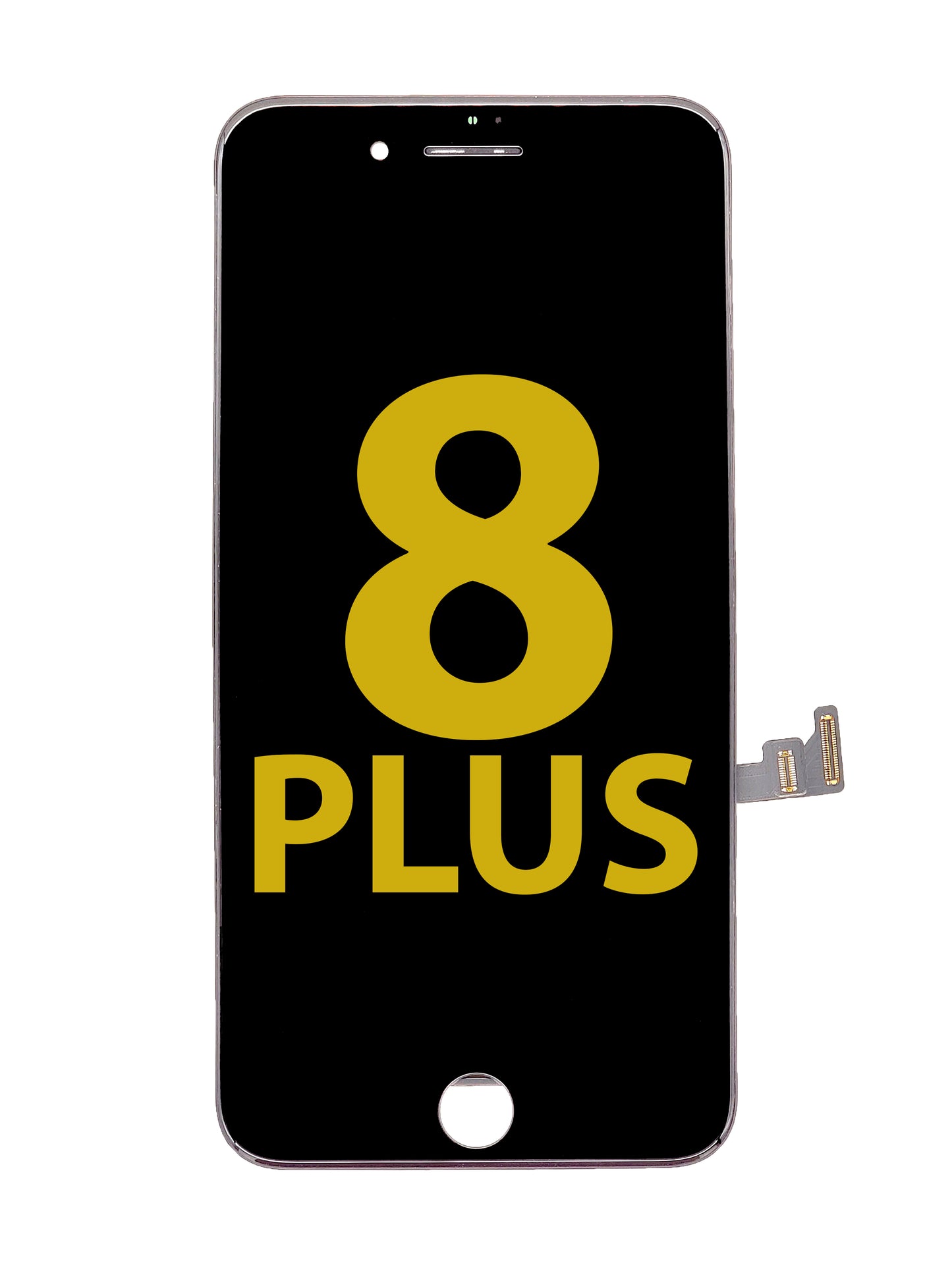 LCD Assembly with Steel Plate for iPhone 8 Plus (Black) (Premium)