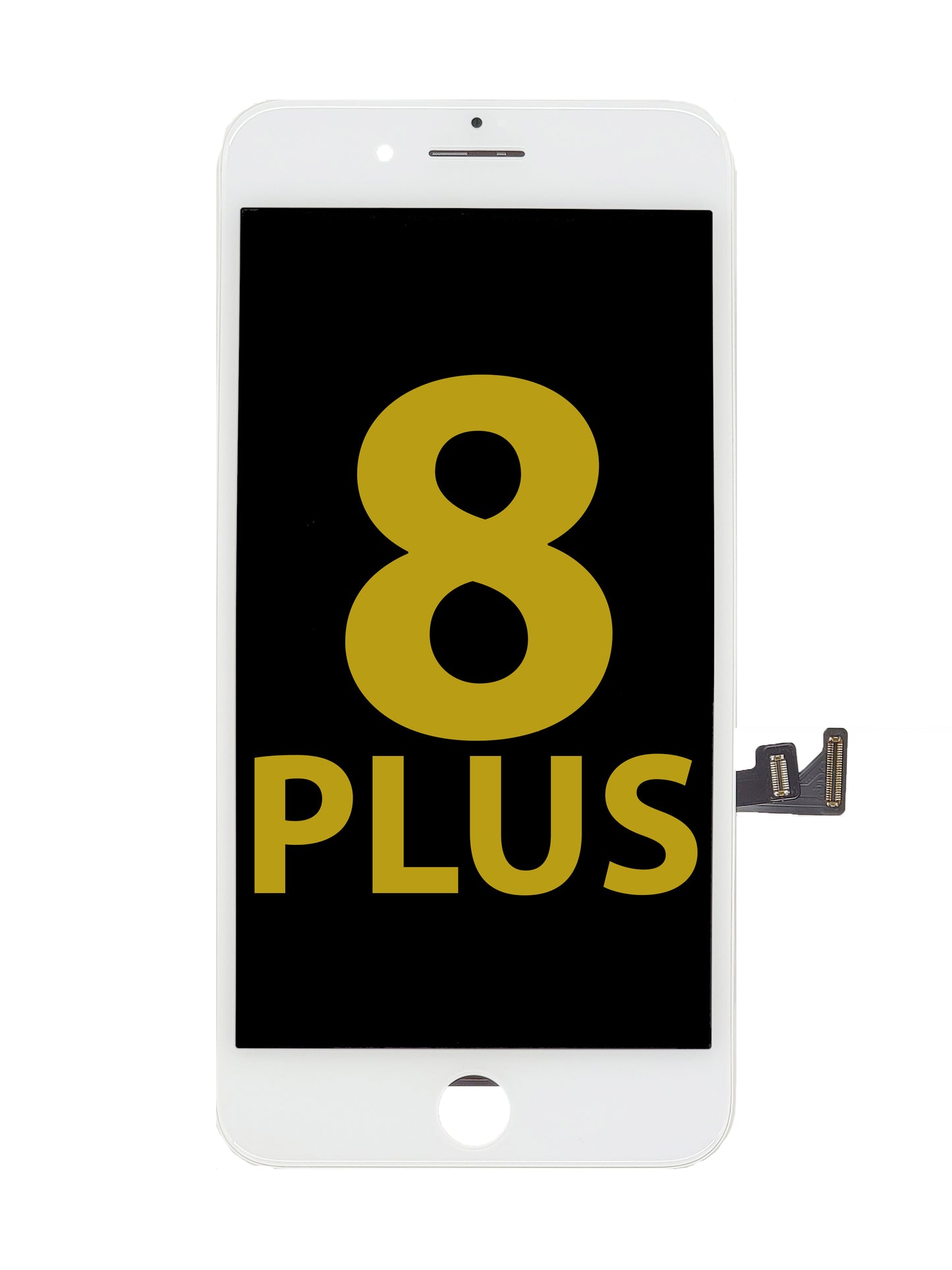 LCD Assembly with Steel Plate for iPhone 8 Plus (White) (Premium)