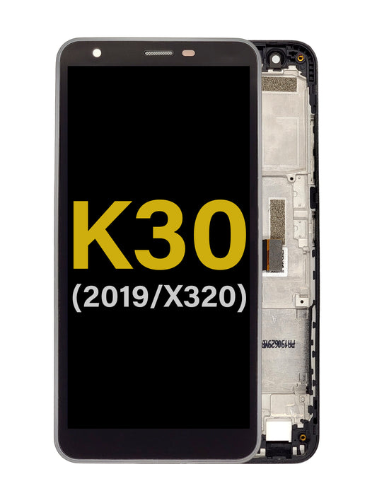 LGK K30 2019 (X320) Screen Assembly (With The Frame) (Refurbished) (Black)