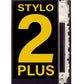 LGS Stylo 2 Plus Screen Assembly (With The Frame) (Refurbished) (Black)