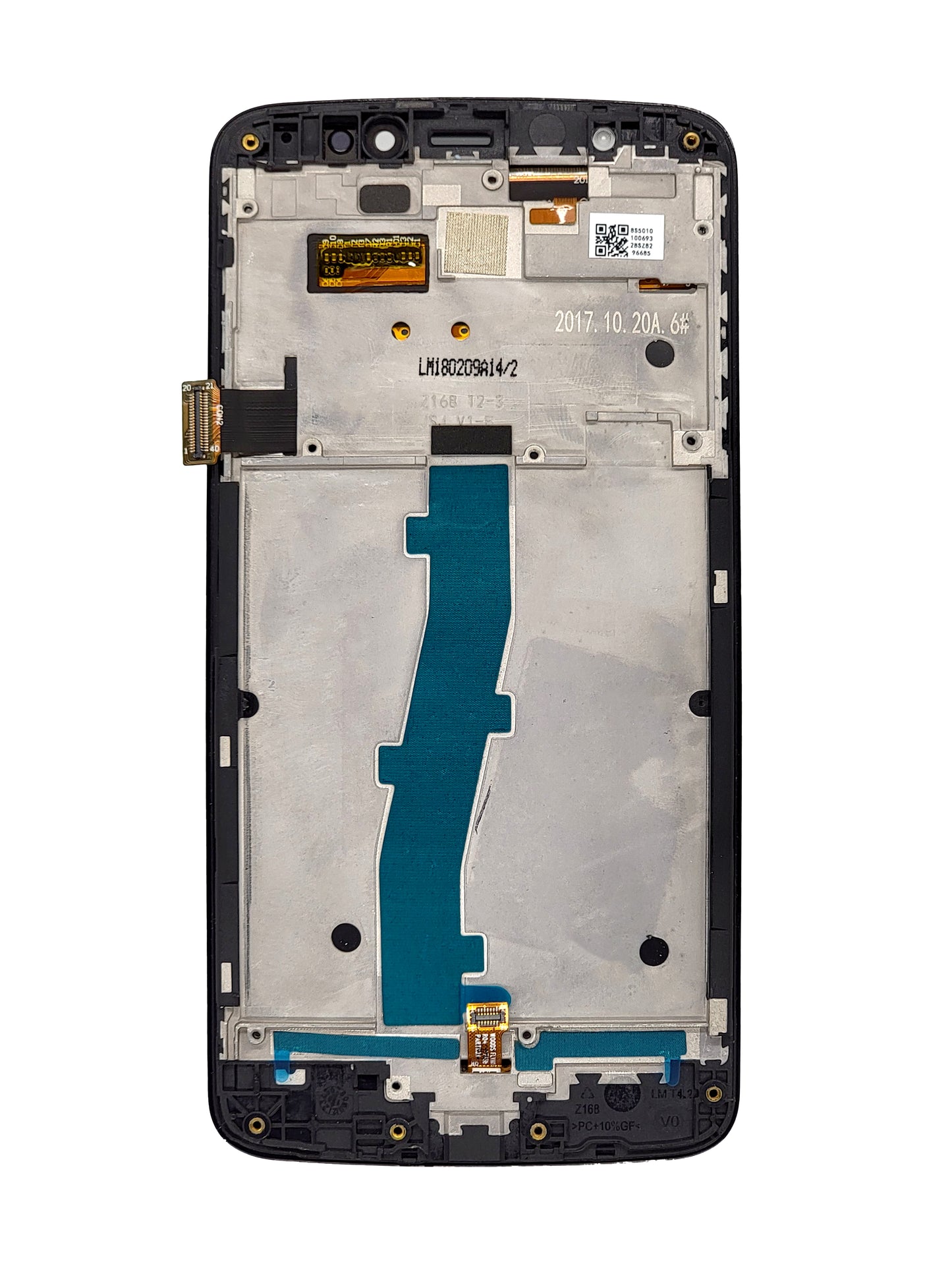 Moto E4 (XT1768) Screen Assembly (With The Frame) (Refurbished) (Black)