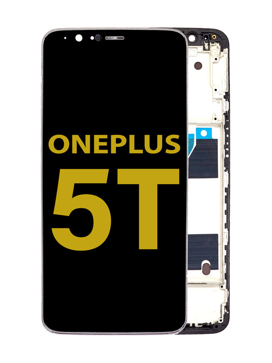 OPS 1+5T Screen Assembly (With The Frame) (Refurbished) (Black)
