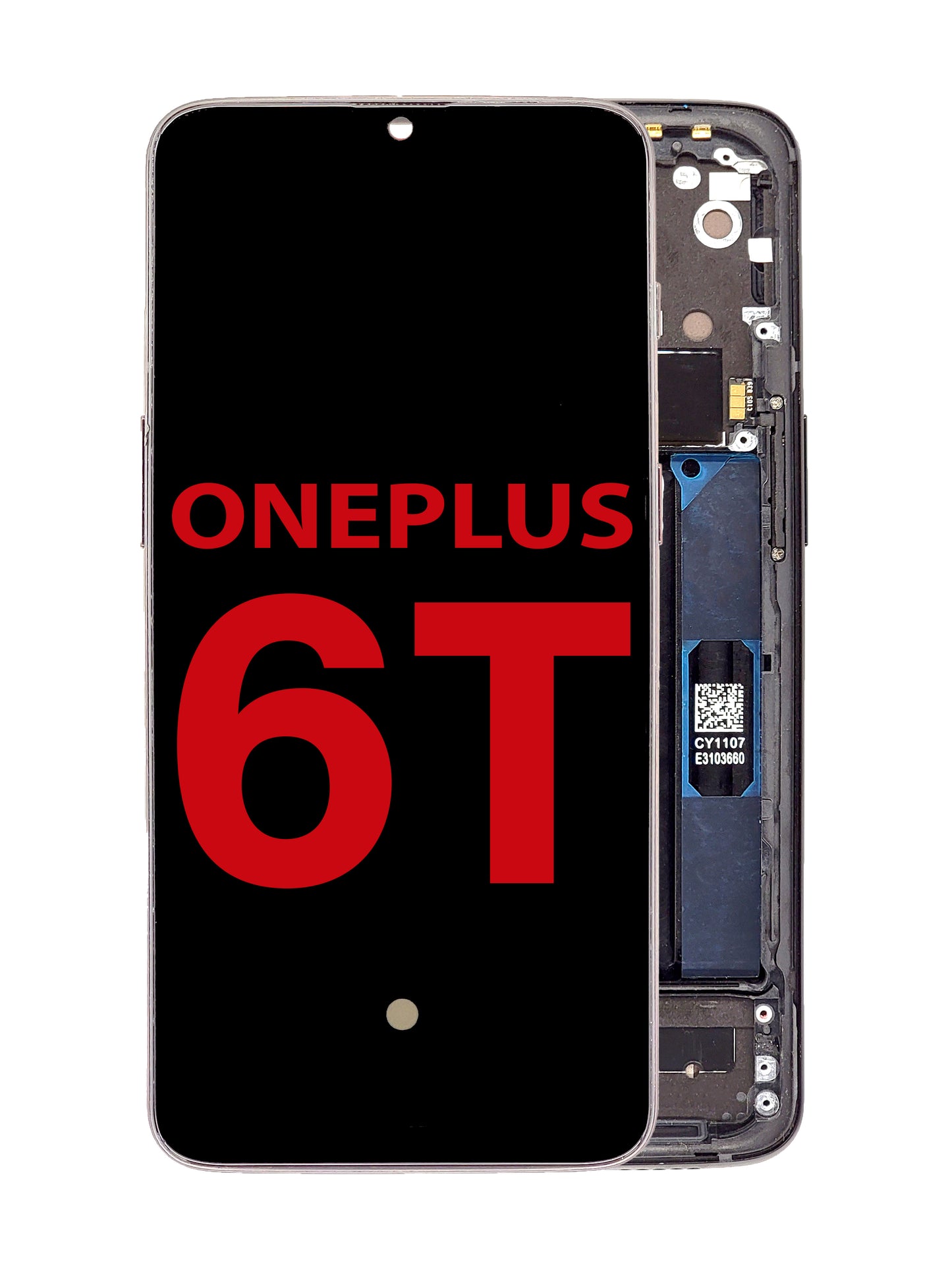 OPS 1+6T Screen Assembly (With The Frame) (OLED) (Black)