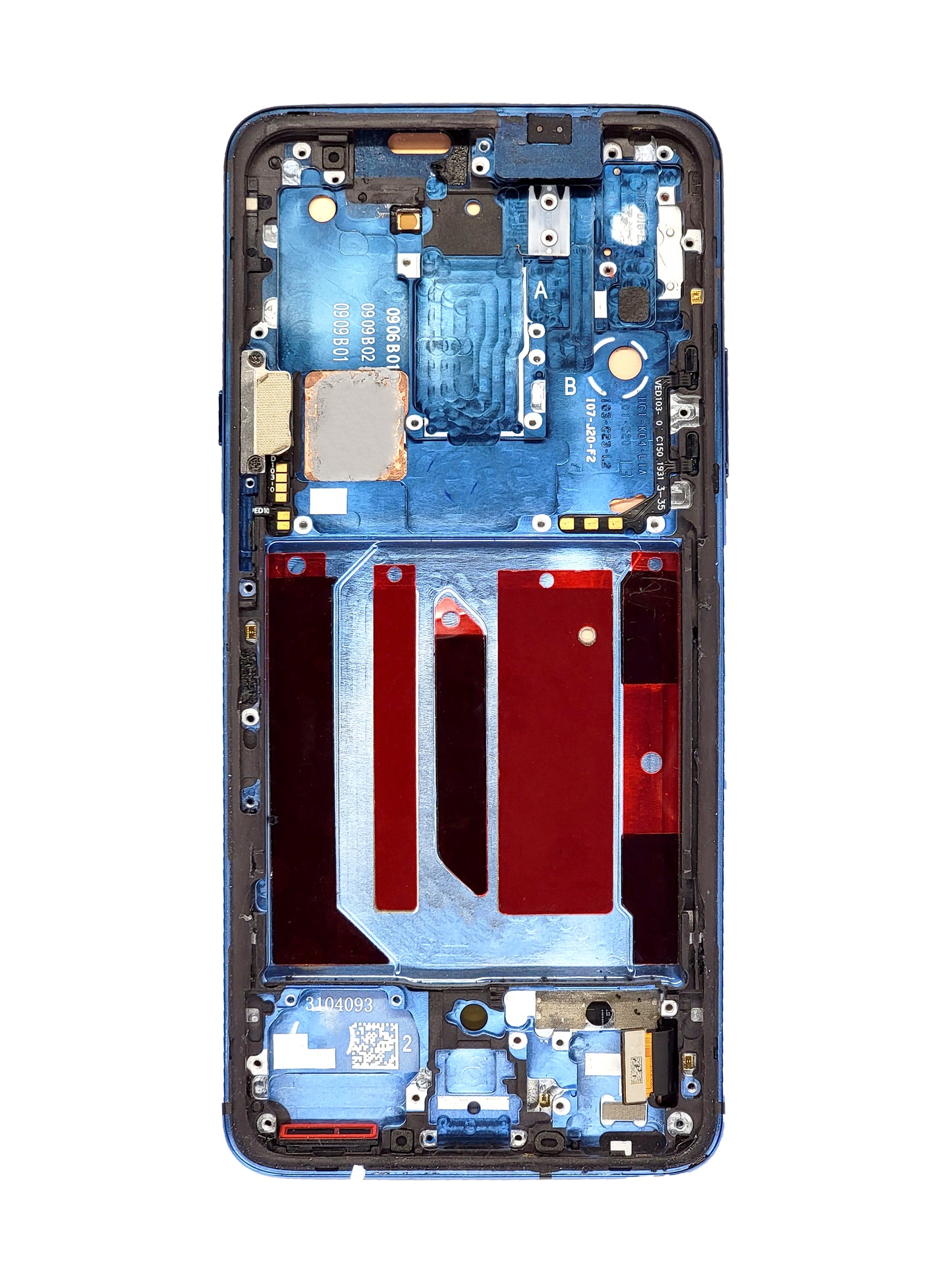 OPS 1+7T Pro Screen Assembly (With The Frame) (Refurbished) (Black)