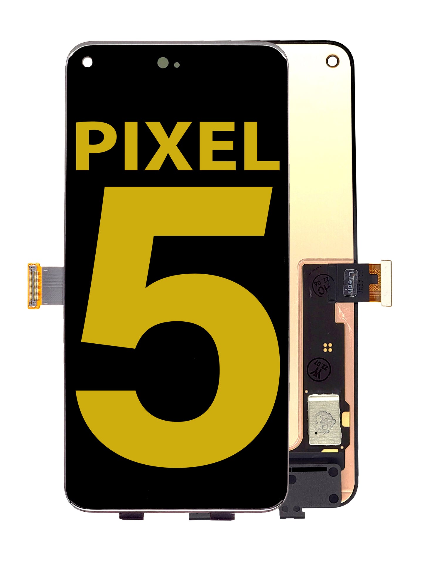 Google Pixel 5 Screen Assembly (Without The Frame) (Refurbished) (Black)