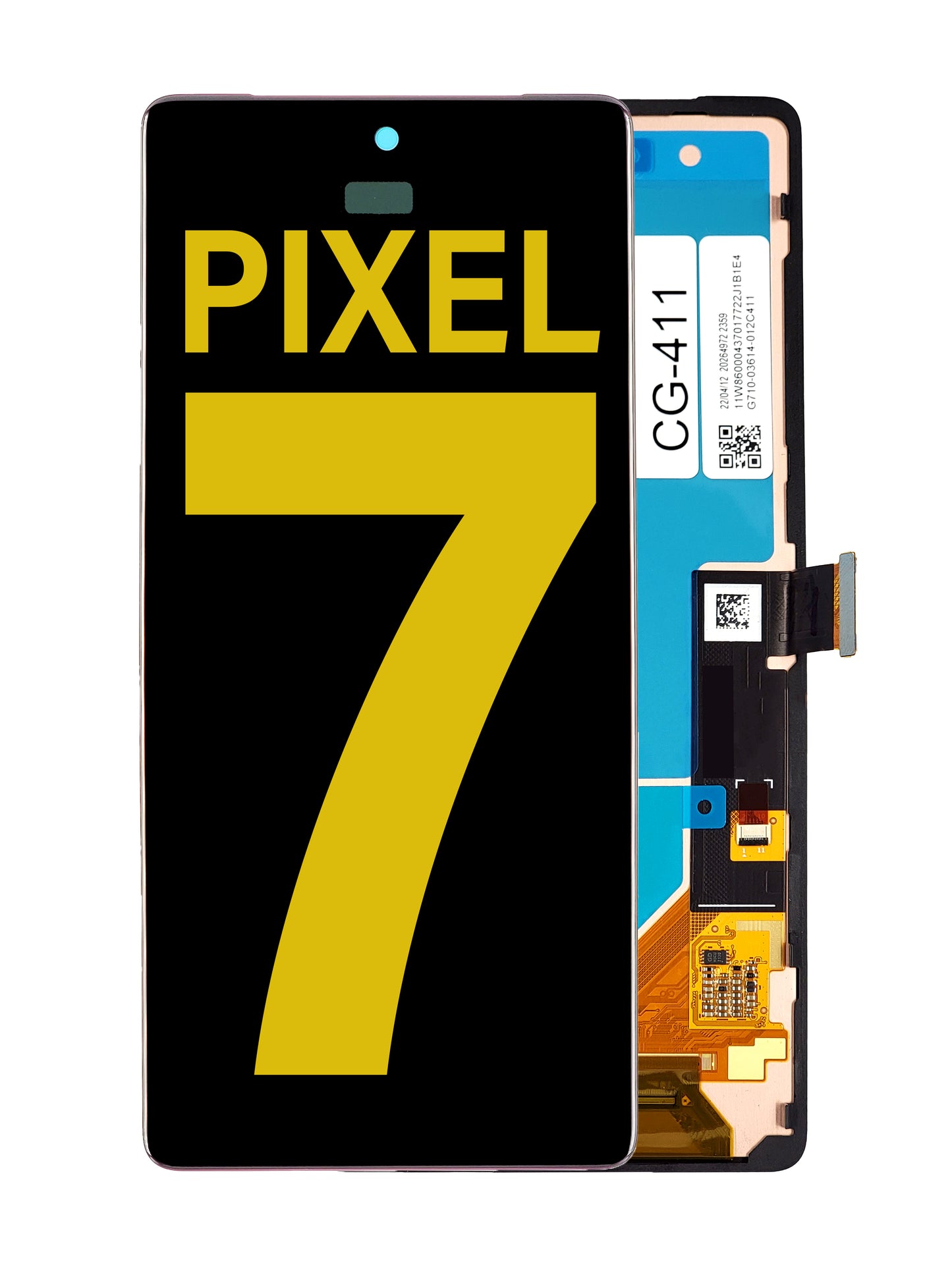Google Pixel 7 Screen Assembly (With The Frame)(Without Finger Print Sensor)(Refurbished) (Black)