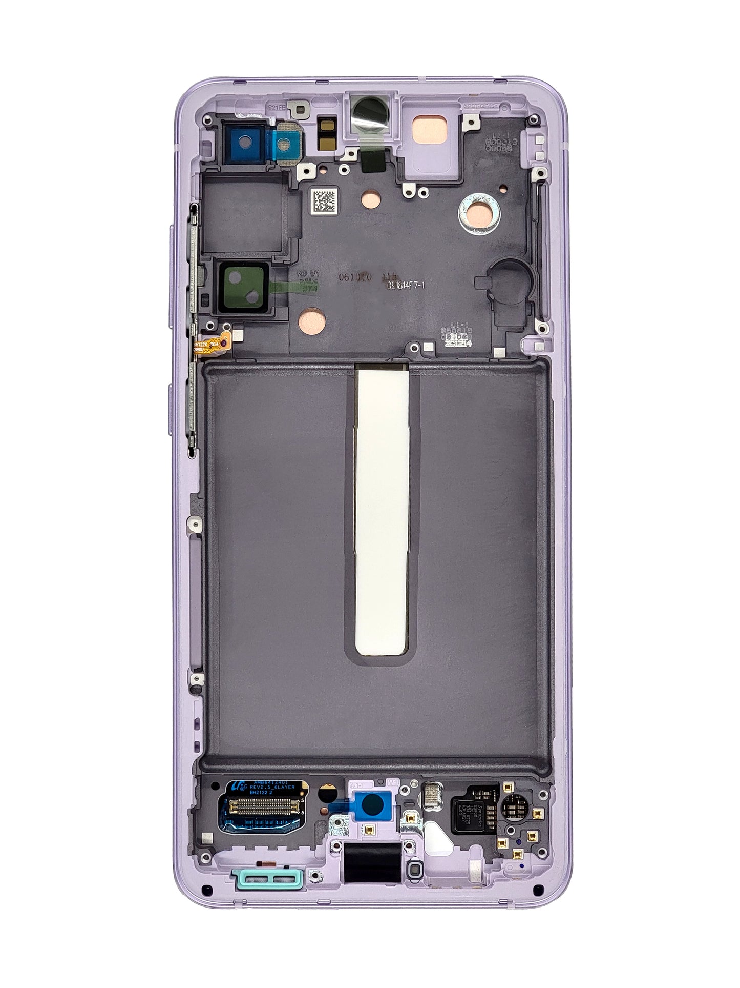 OLED Assembly with Frame for Galaxy S21 FE G990 (LAVENDER) (Service Pack)