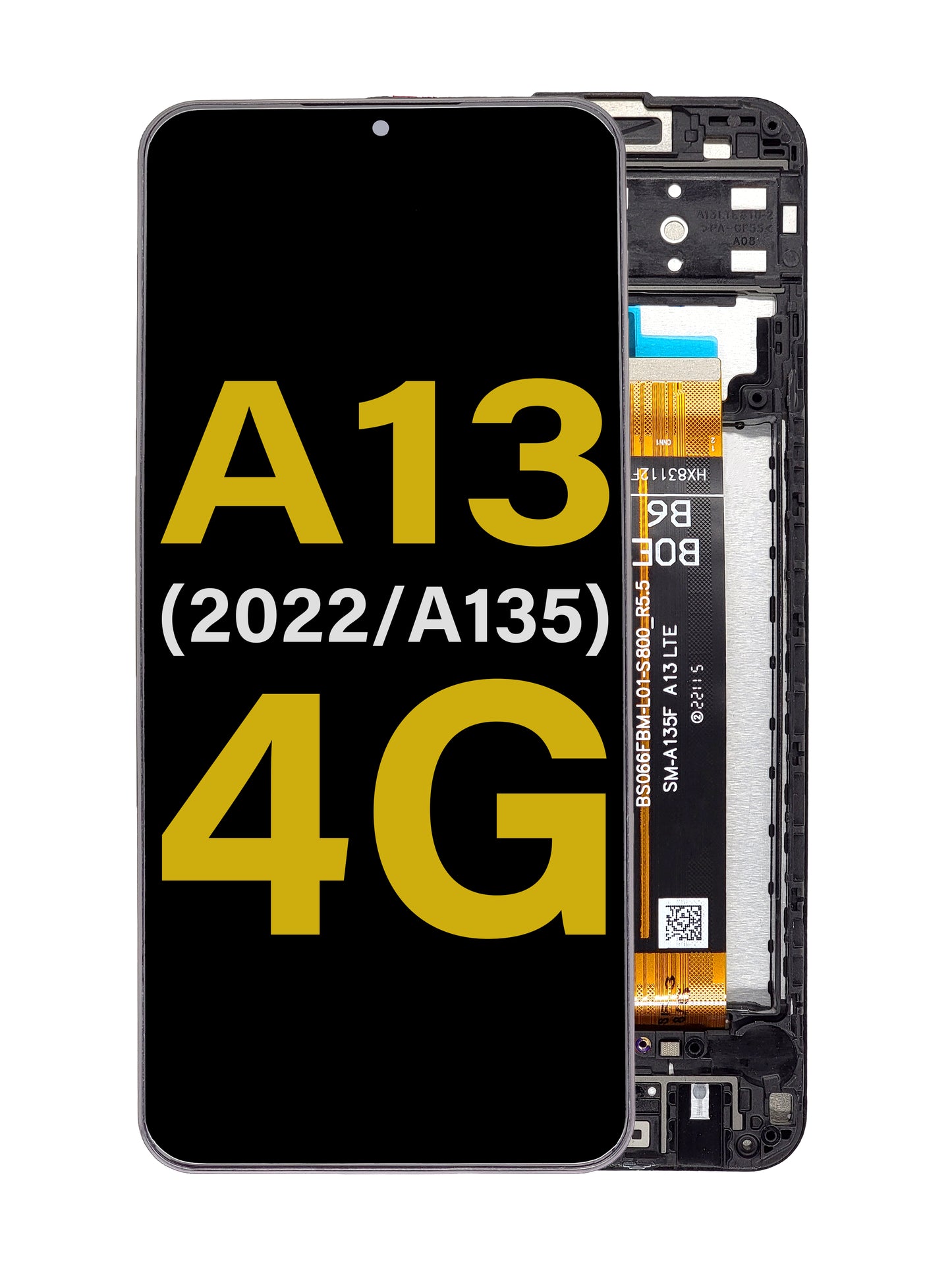 SGA A13 4G 2022 (A135) Screen Assembly (With The Frame) (Refurbished) (Black)
