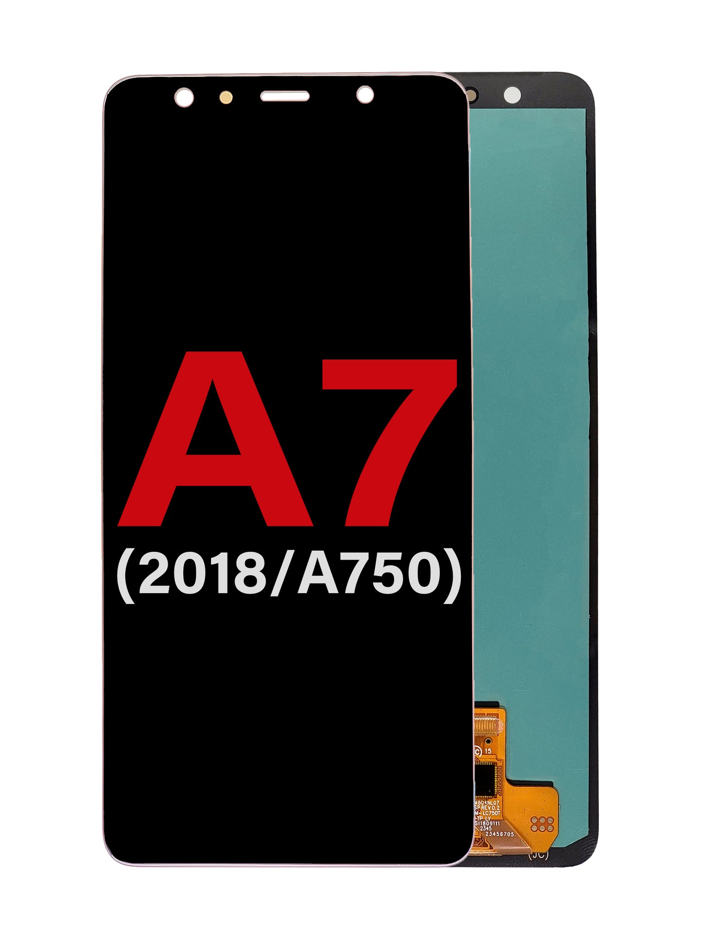 Samsung A7 2018 (A750) Screen Assembly (Without The Frame) (OLED) (Black)
