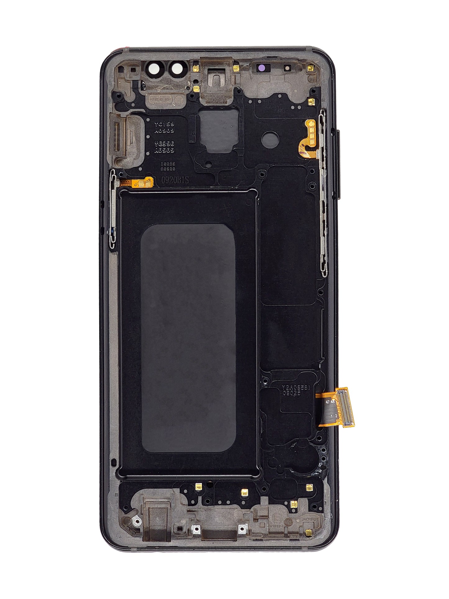 OLED Assembly with Frame for Galaxy A8 (A530 / 2018) (BLACK) (Aftermarket OLED)