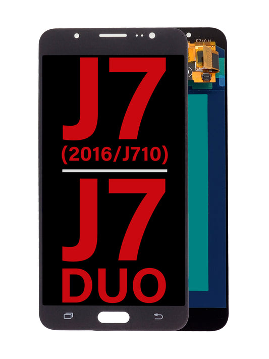 SGJ J7 2016 (J710) / J7 Duo Screen Assembly (Without The Frame) (OLED) (Black)