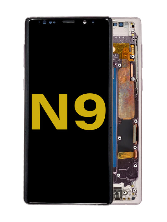 OLED Assembly with Frame for Galaxy Note 9 N960 (LAVENDER PURPLE) (Premium)