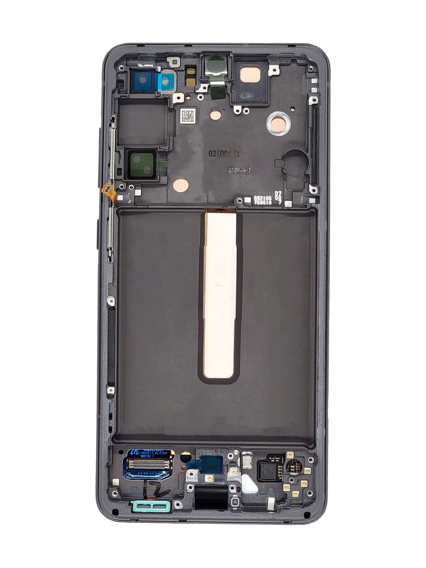 OLED Assembly with Frame for Galaxy S21 FE (G990) (GRAPHITE) (Premium)