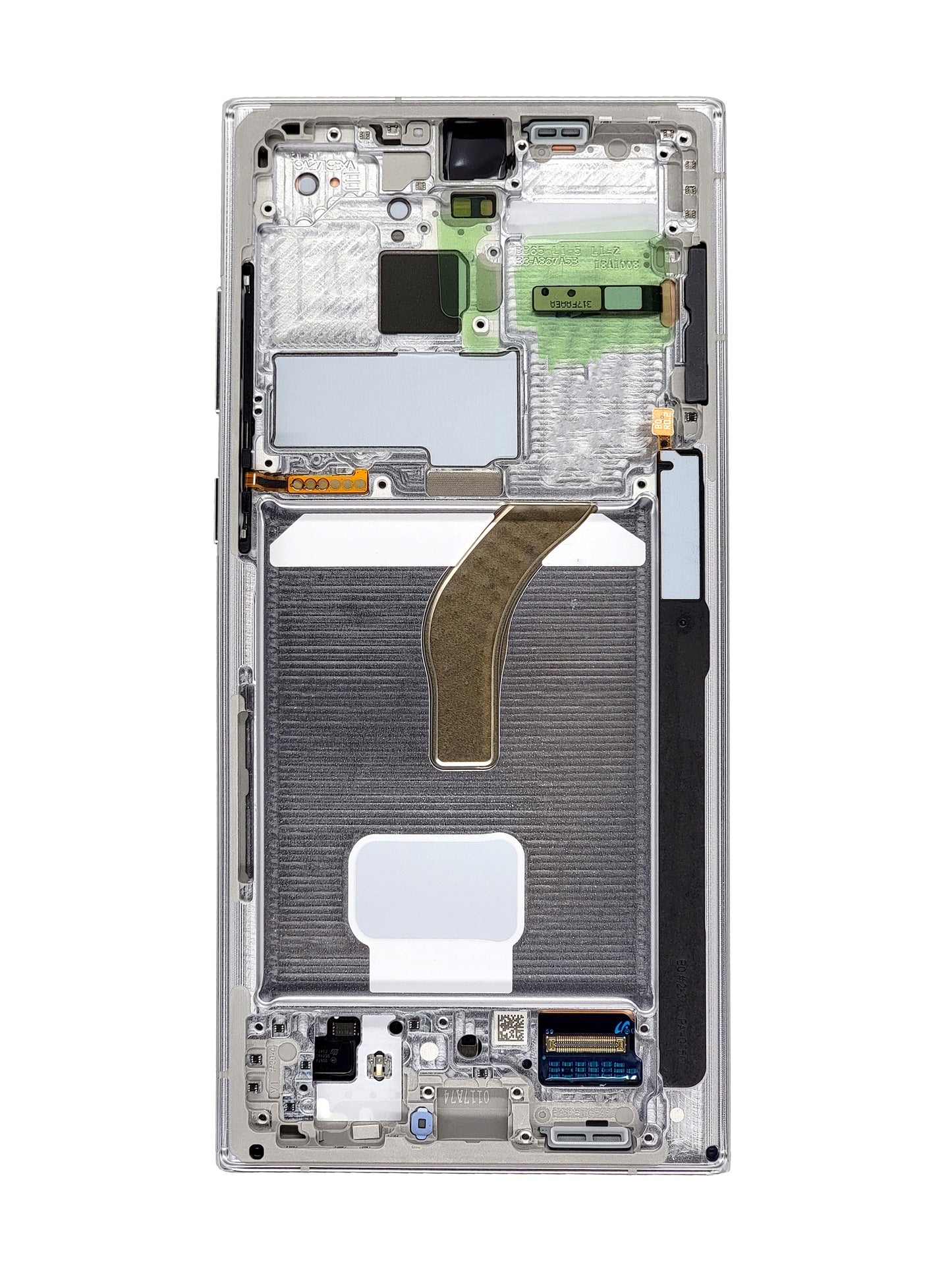 OLED Assembly with Frame for Galaxy S22 Ultra (S908) (PHANTOM WHITE) (Premium)