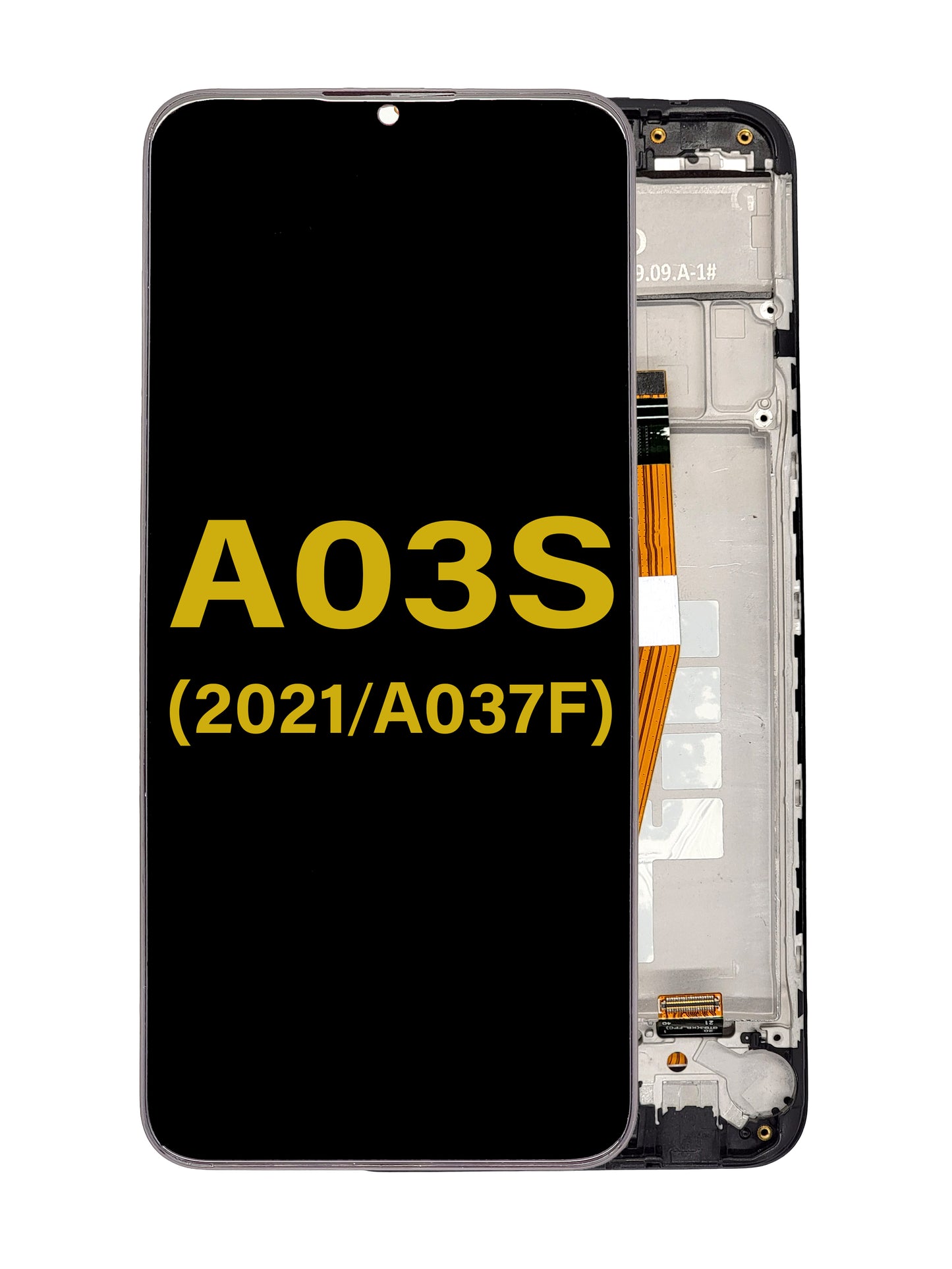 Samsung A03s 2021 (A037F) Micro USB (Dual Sim) Screen Assembly (With The Frame) (Refurbished) (Black)