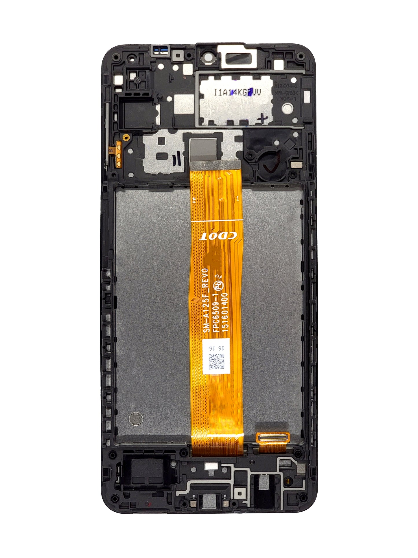 Samsung A12 2020 (A125) Screen Assembly (With The Frame) (Service Pack) (Black)