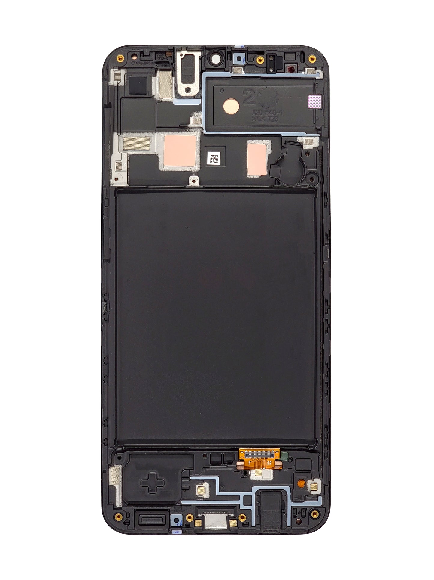 SGA A20 2019 (A205F) F Version Screen Assembly (With The Frame) (Refurbished) (Black)