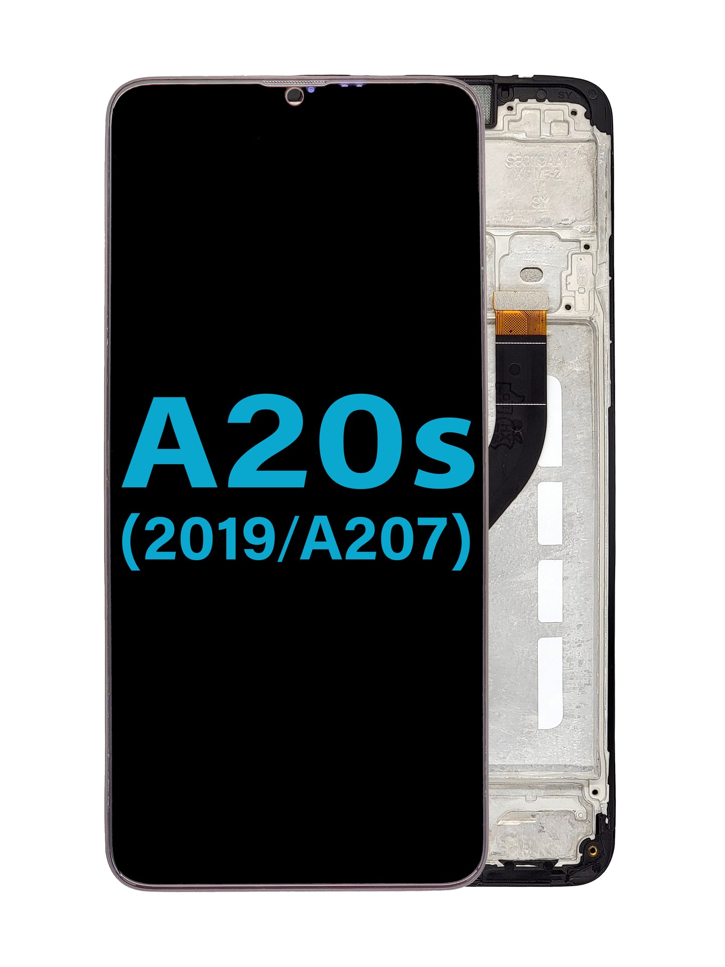 Samsung A20s 2019 (A207) Screen Assembly (With The Frame) (Incell) (Black)