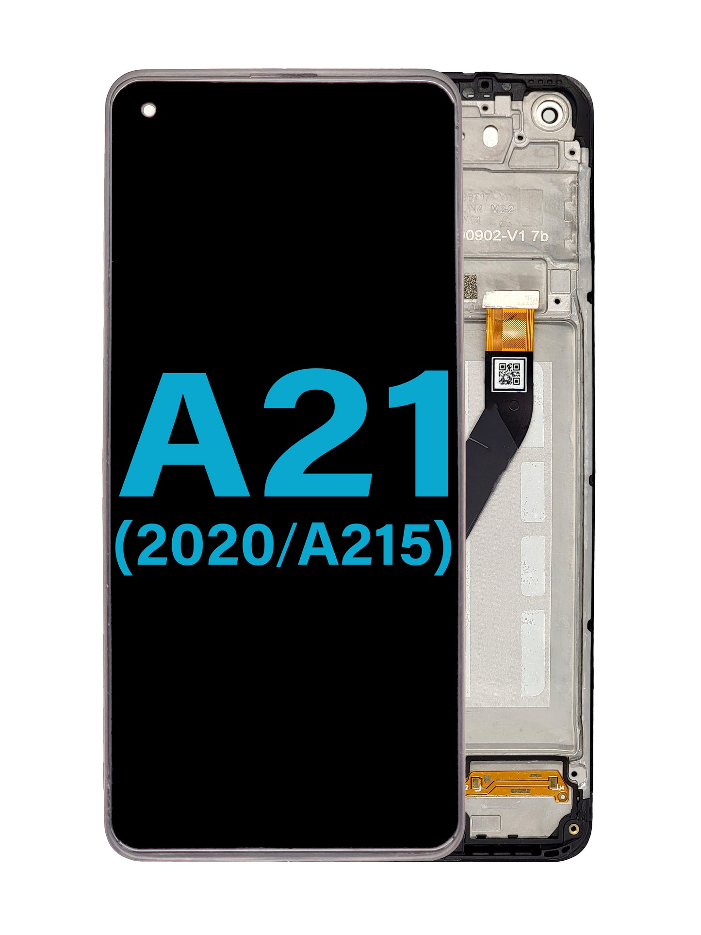 Samsung A21 2020 (A215) Screen Assembly (With The Frame) (Incell) (Black)