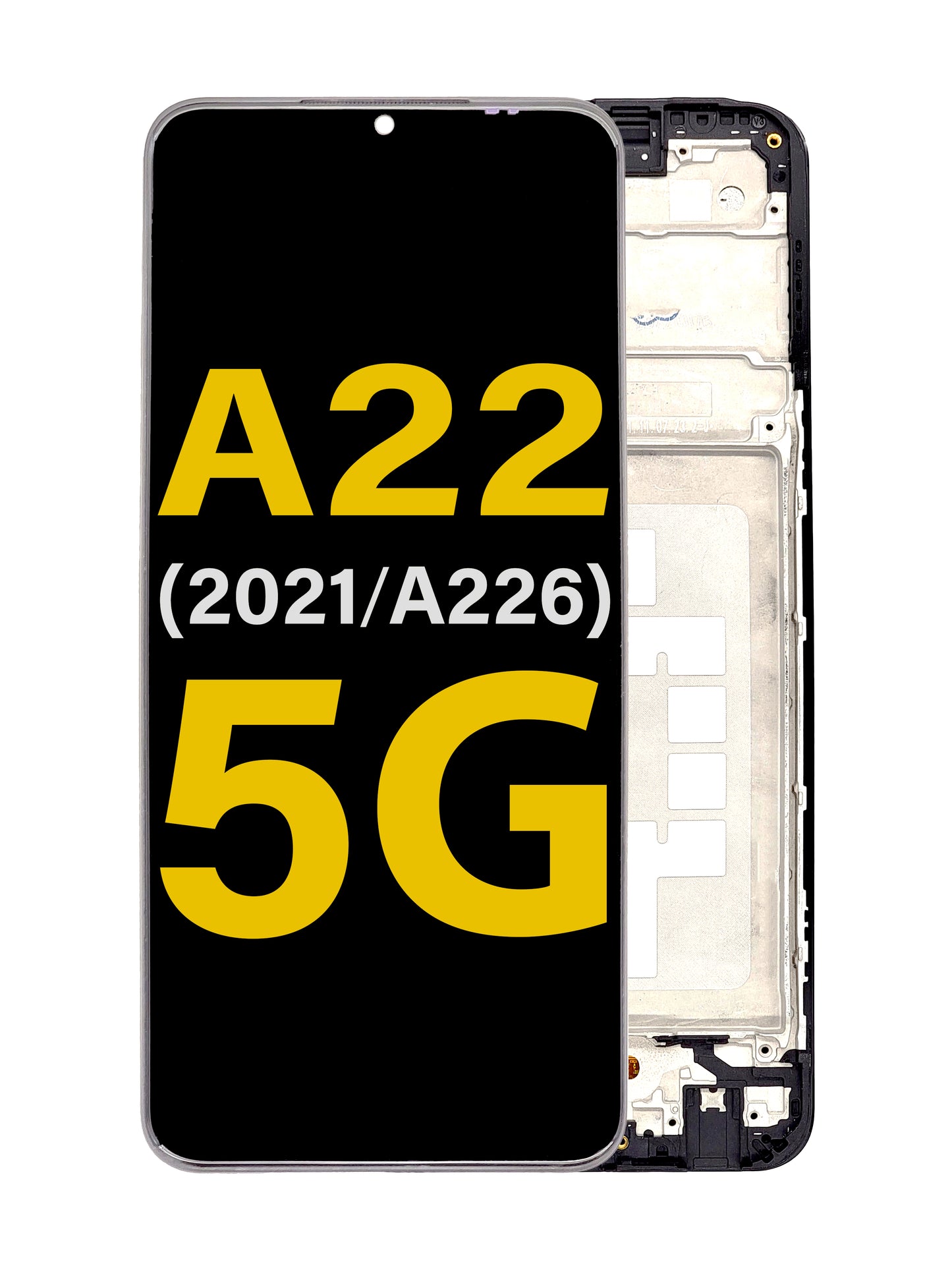 SGA A22 2021 5G (A226) Screen Assembly (With The Frame) (Refurbished) (Black)