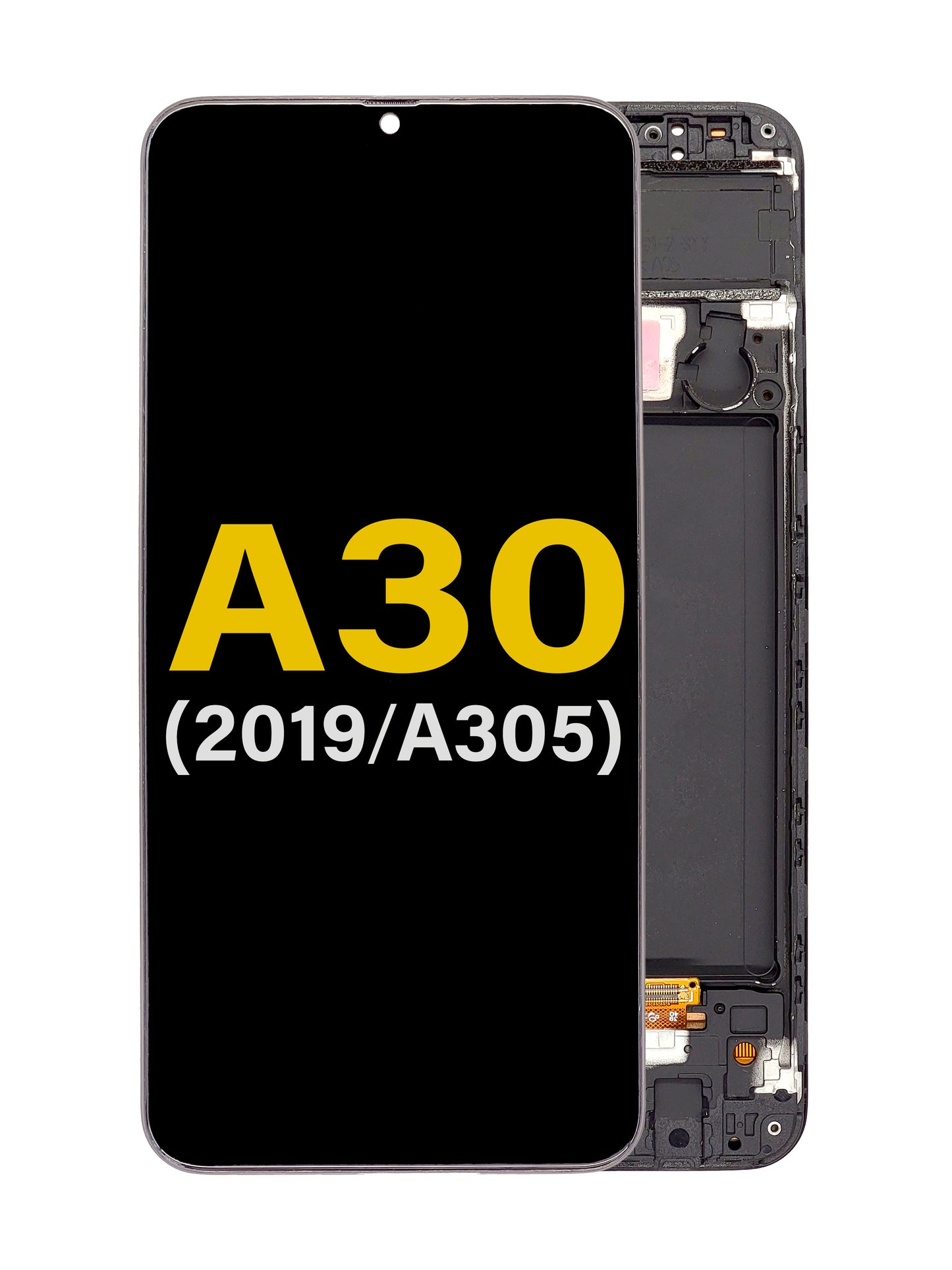 SGA A30 2019 (A305) Screen Assembly (With The Frame) (Service Pack) (Black)