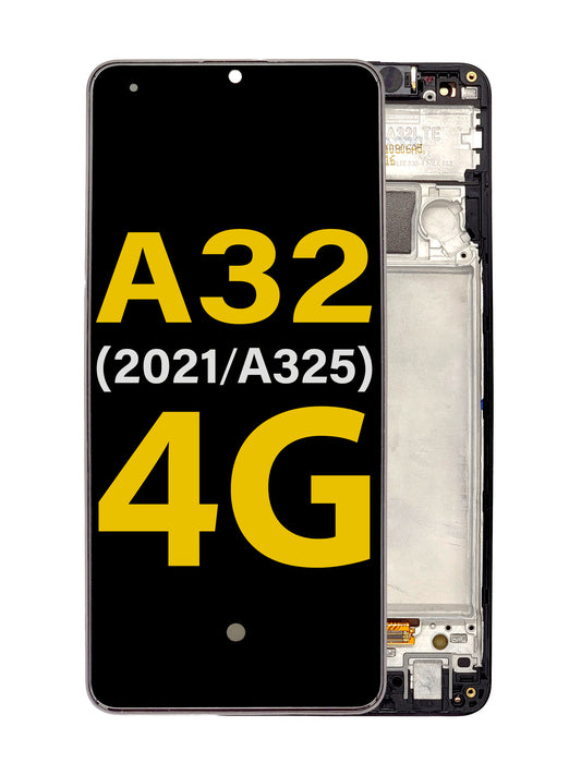 SGA A32 2021 4G (A325) Screen Assembly (With The Frame) (Refurbished) (Black)