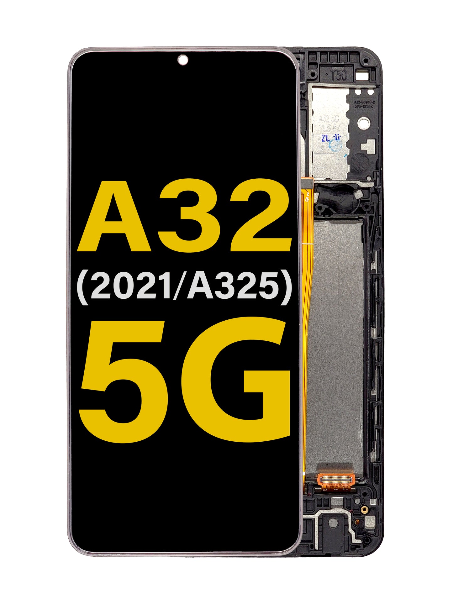 Samsung A32 2021 5G (A326F /B /M) Screen Assembly (With The Frame) (Service Pack) (Black)
