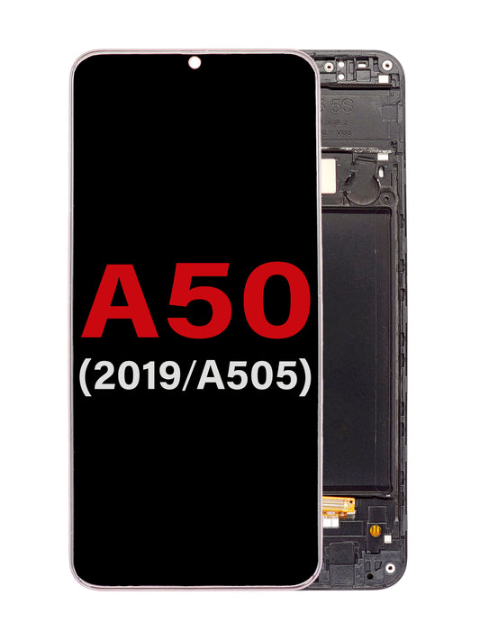SGA A50 2019 (A505) Screen Assembly (With The Frame) (OLED) (Black)