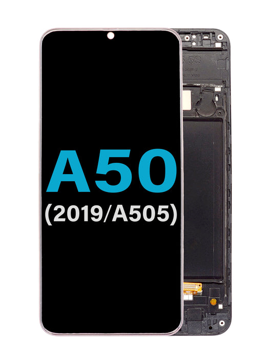 SGA A50 2019 (A505) Screen Assembly (With The Frame) (Incell) (Black)