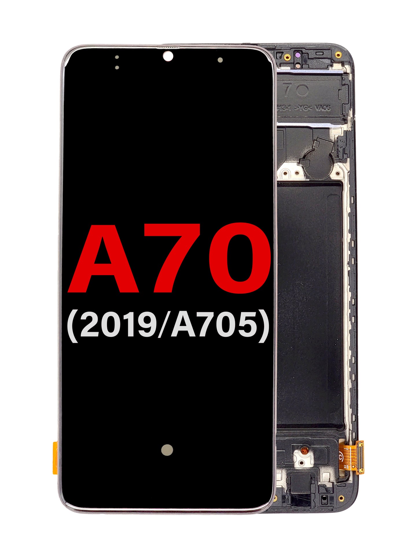 SGA A70 2019 (A705) (6.66") Screen Assembly (With The Frame) (OLED) (Black)