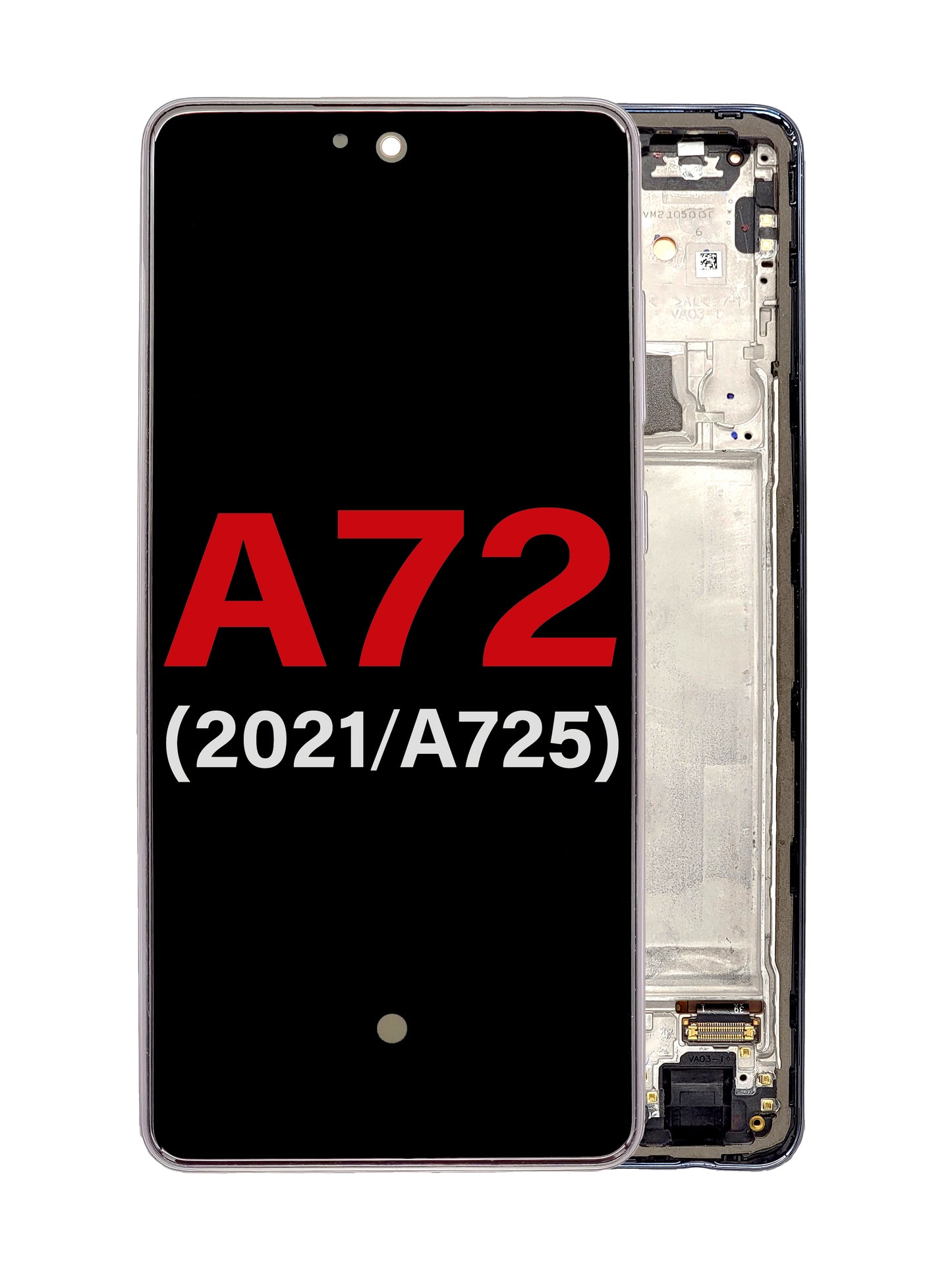 Samsung A72 2021 (A725) Screen Assembly (With The Frame) (OLED) (Black)
