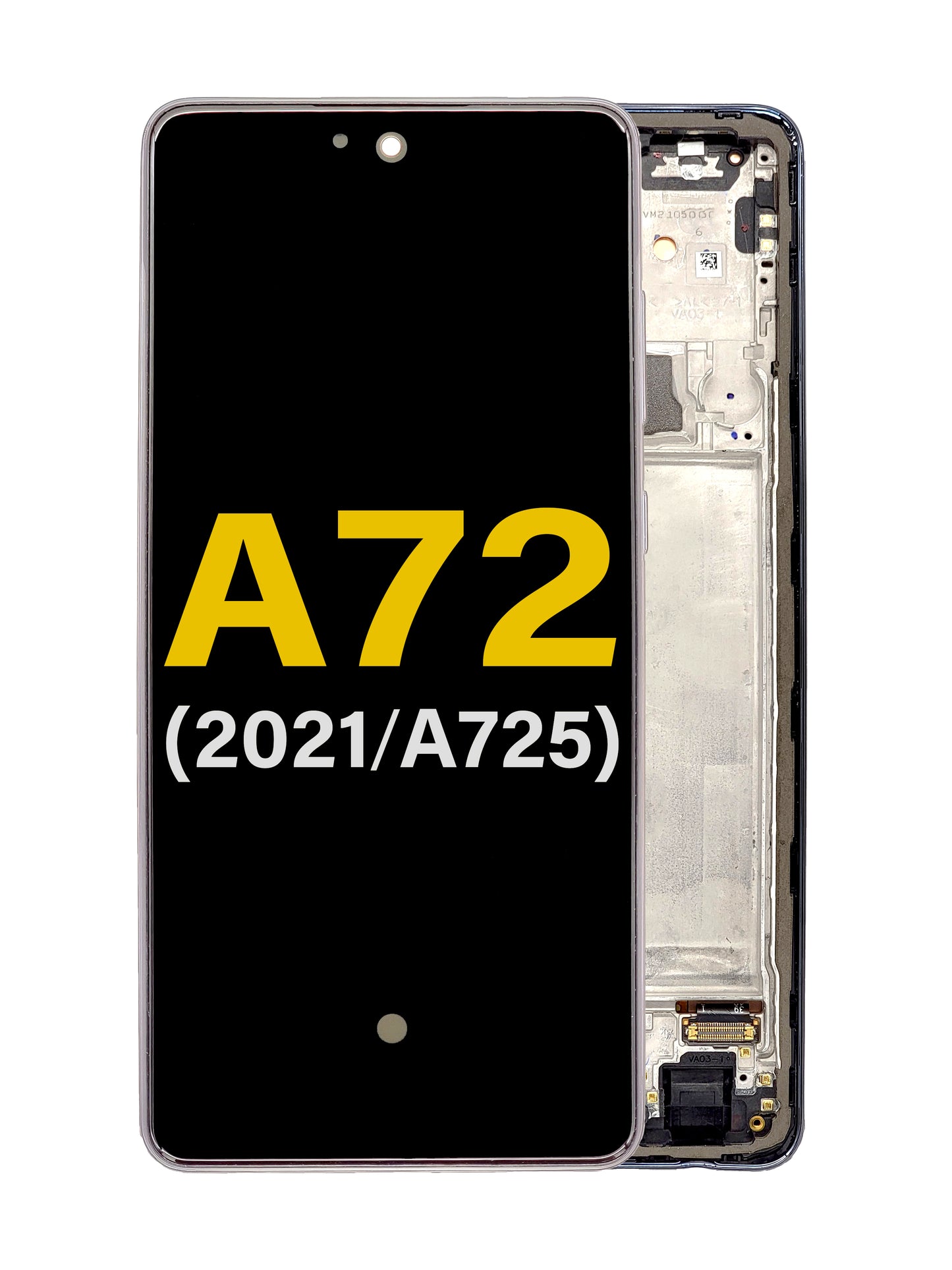 Samsung A72 2021 (A725) Screen Assembly (With The Frame) (Refurbished) (Black)