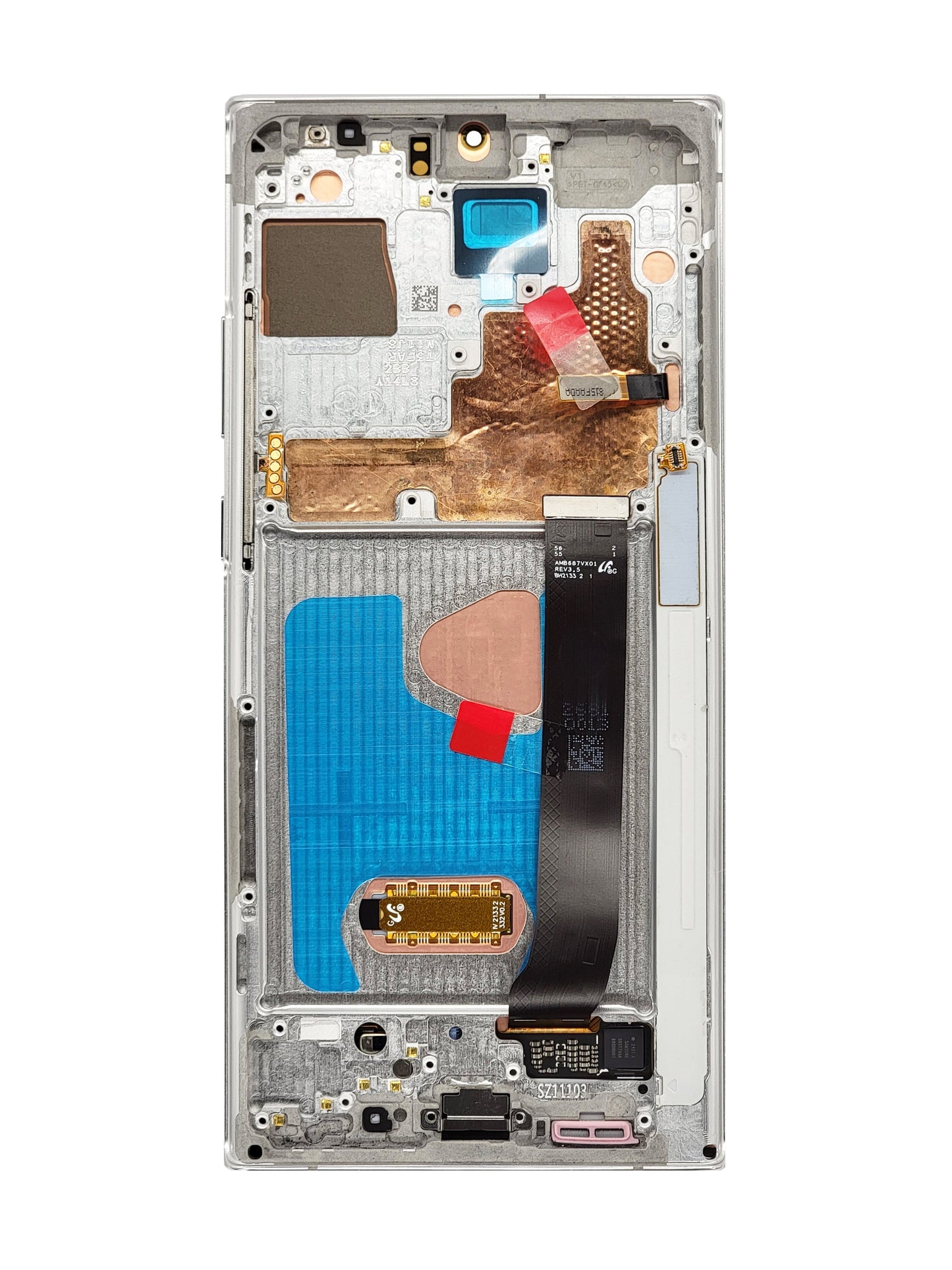 OLED Assembly with Frame for Galaxy Note 20 Ultra N985 / N986 (MYSTIC WHITE) (Premium)