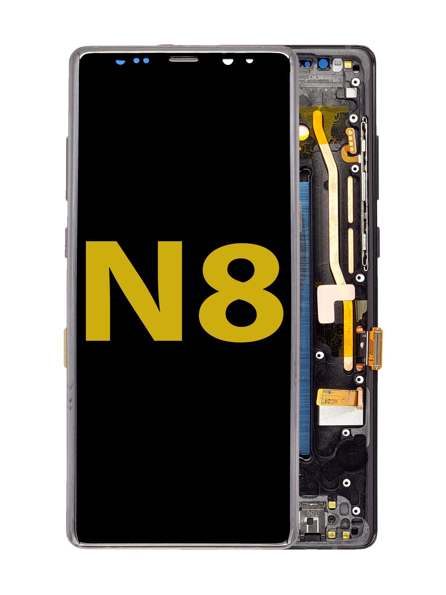 OLED Assembly with Frame for Galaxy Note 8 N950 (MIDNIGHT BLACK) (Premium)
