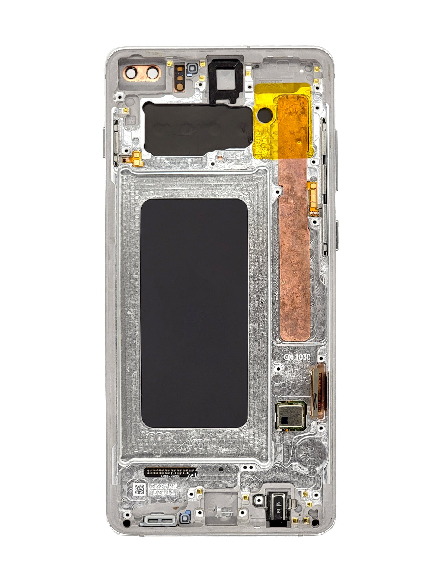 OLED Assembly with Frame for Galaxy S10 Plus G975 (CERAMIC WHITE) (Service Pack)