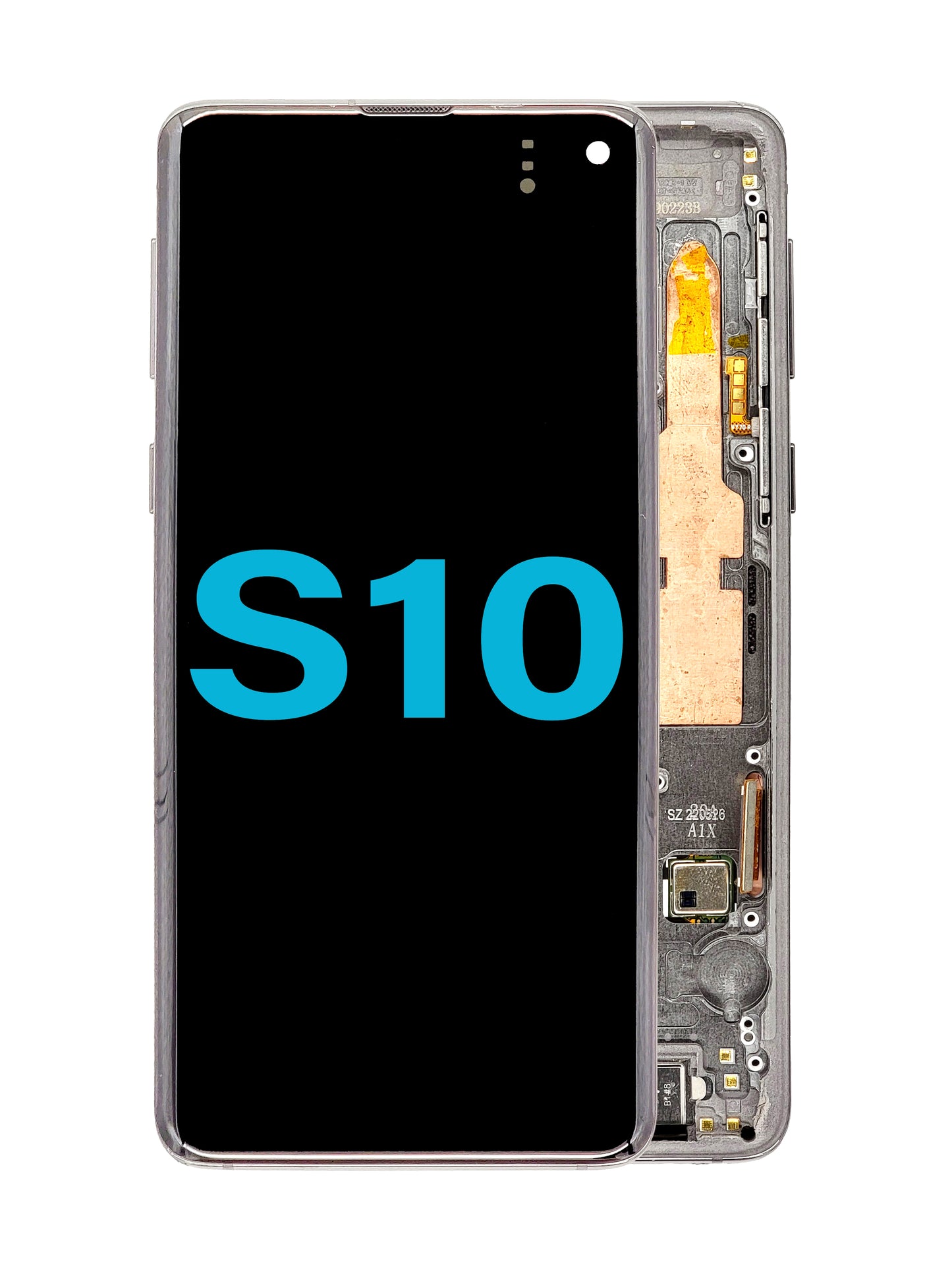 LCD Assembly with Frame for Galaxy S10 (G973) (without Fingerprint Sensor) (PRISM BLACK) (Aftermarket)