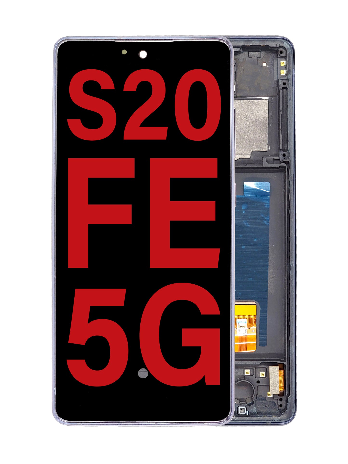 OLED Assembly with Frame for Galaxy S20 FE (G780) (CLOUD NAVY) (Aftermarket OLED)