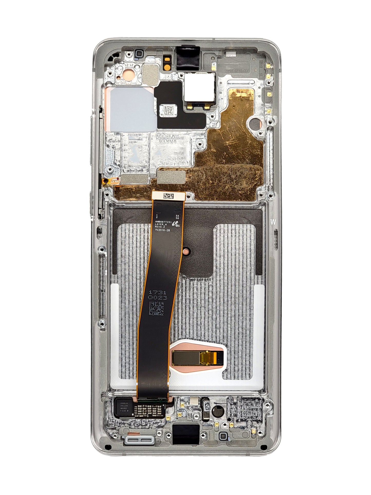 OLED Assembly with Frame for Galaxy S20 Ultra G988 (COSMIC WHITE) (Service Pack)