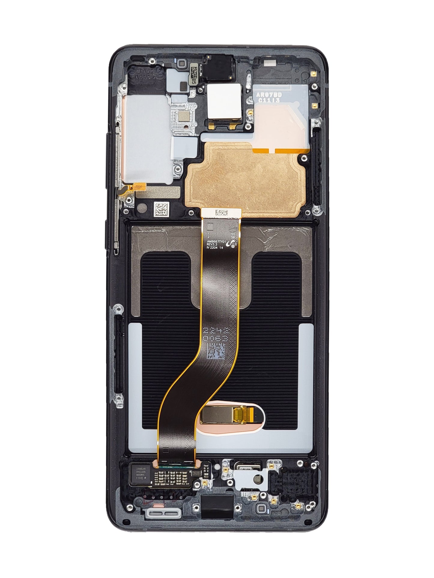 OLED Assembly with Frame for Galaxy S20 Plus G985 / G986 (COSMIC BLACK) (Service Pack)