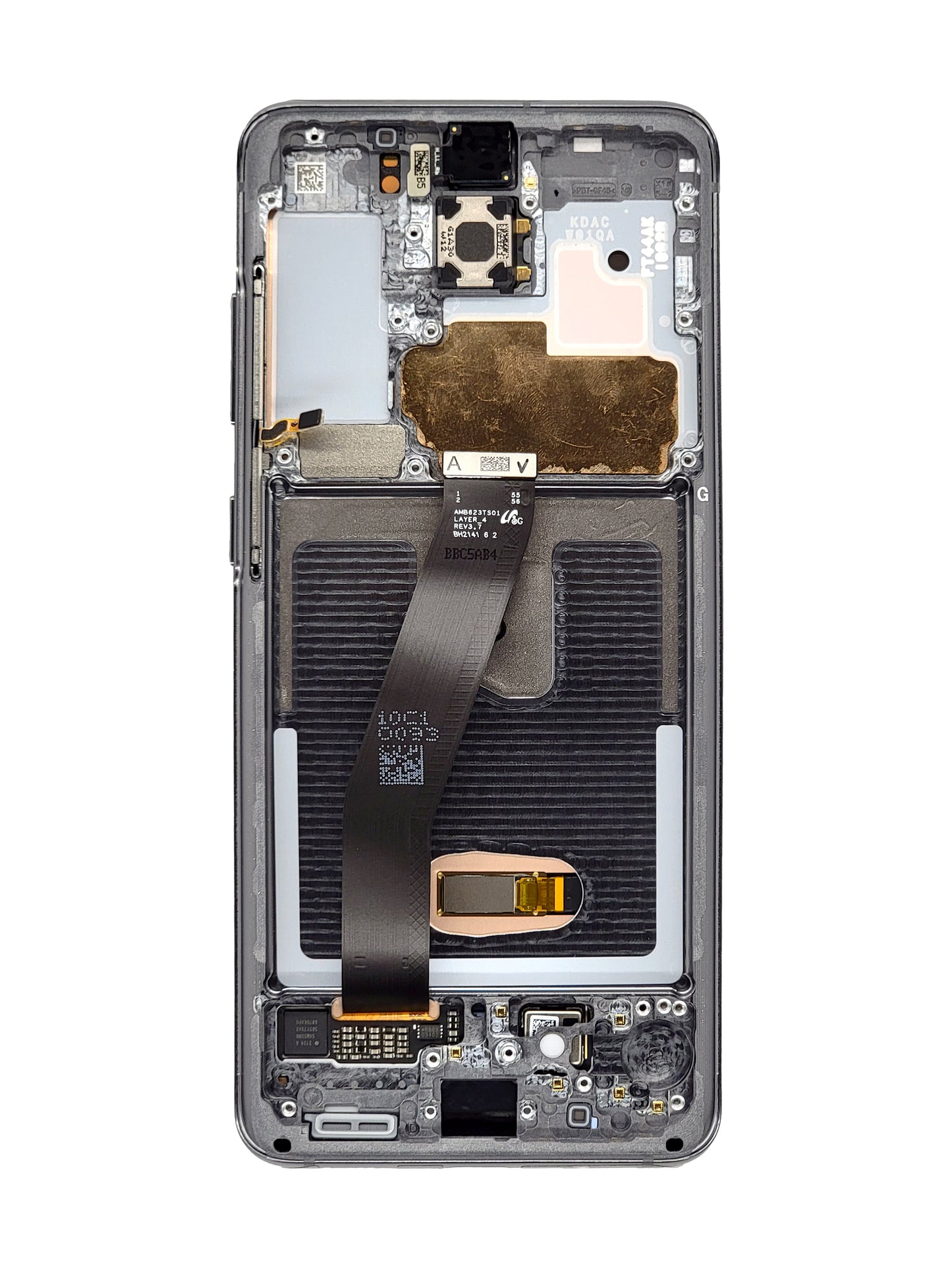 OLED Assembly with Frame for Galaxy S20 G980 / G981 (COSMIC GRAY) (Service Pack)