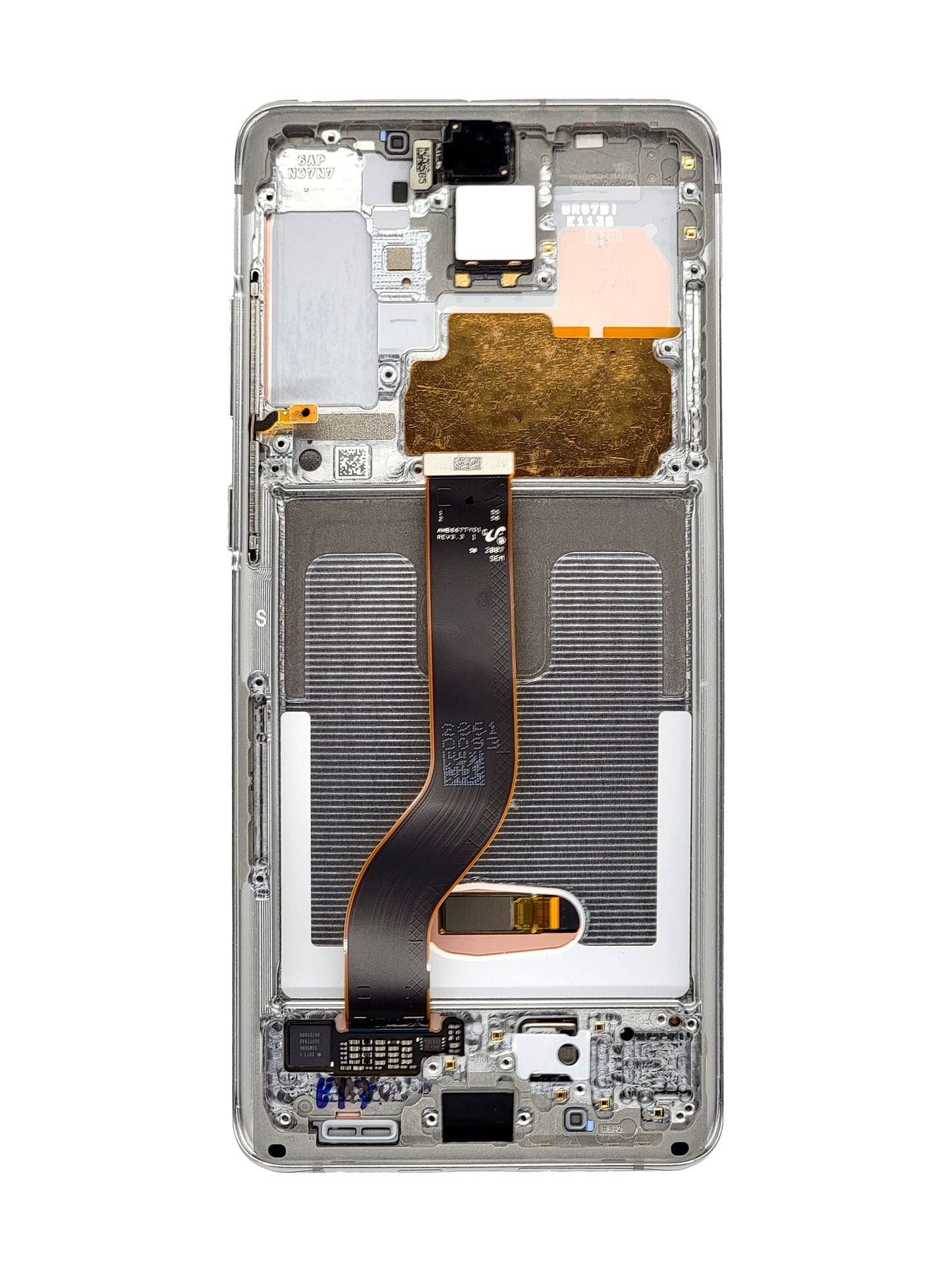 OLED Assembly with Frame for Galaxy S20 Plus G985 / G986 (CLOUD WHITE) (Service Pack)