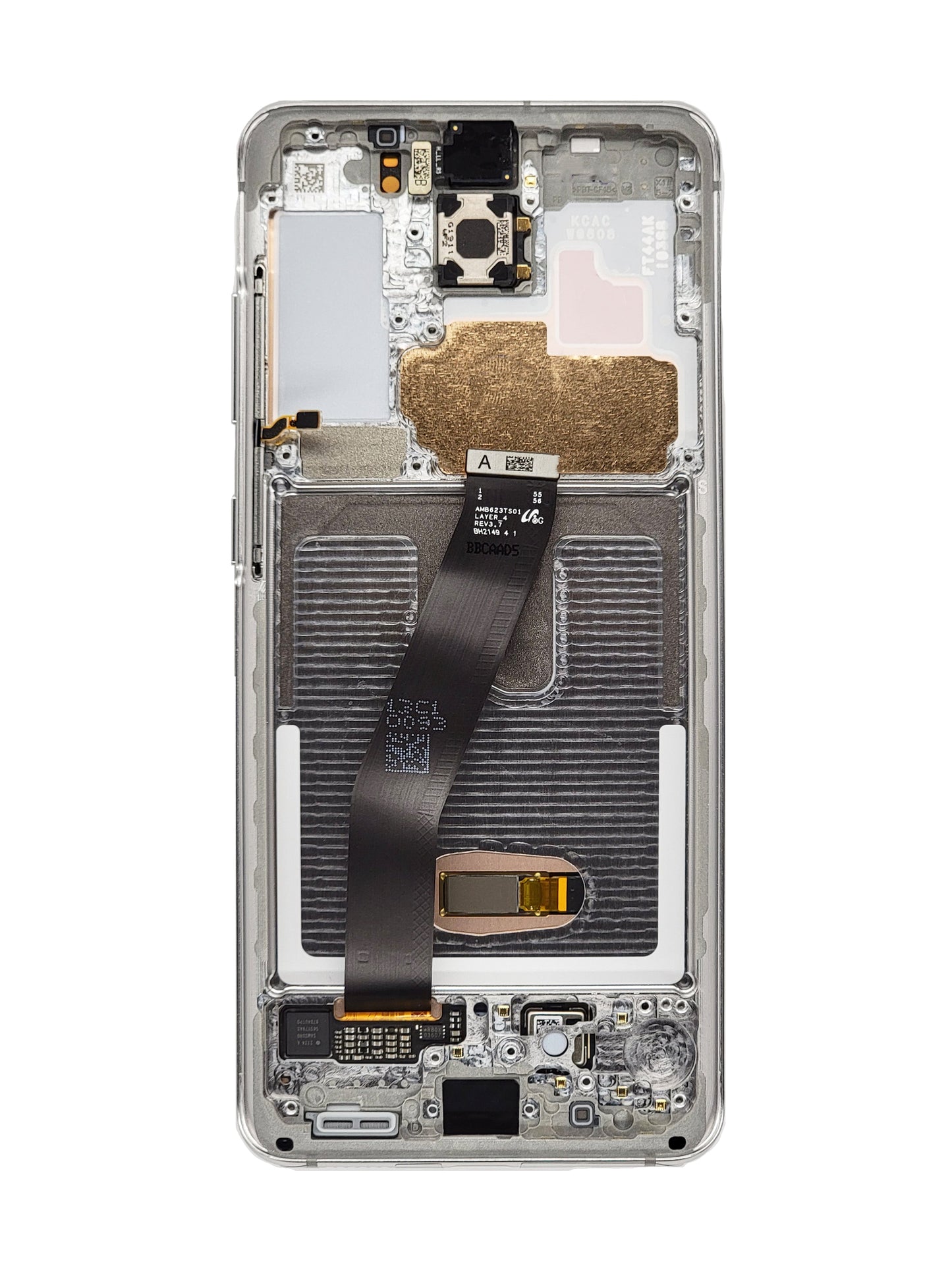 OLED Assembly with Frame for Galaxy S20 G980 / G981 (COSMIC SILVER) (Service Pack)