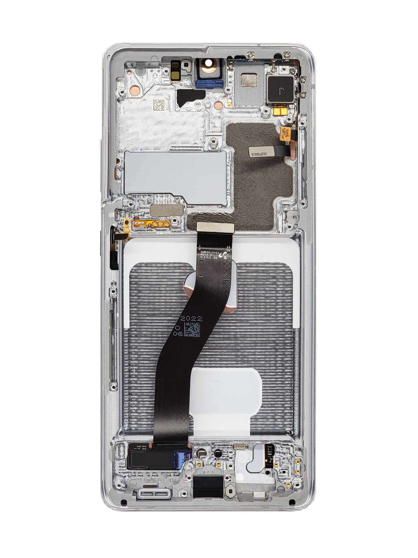 OLED Assembly with Frame for Galaxy S21 Ultra G998 (PHANTOM SILVER) (Service Pack)