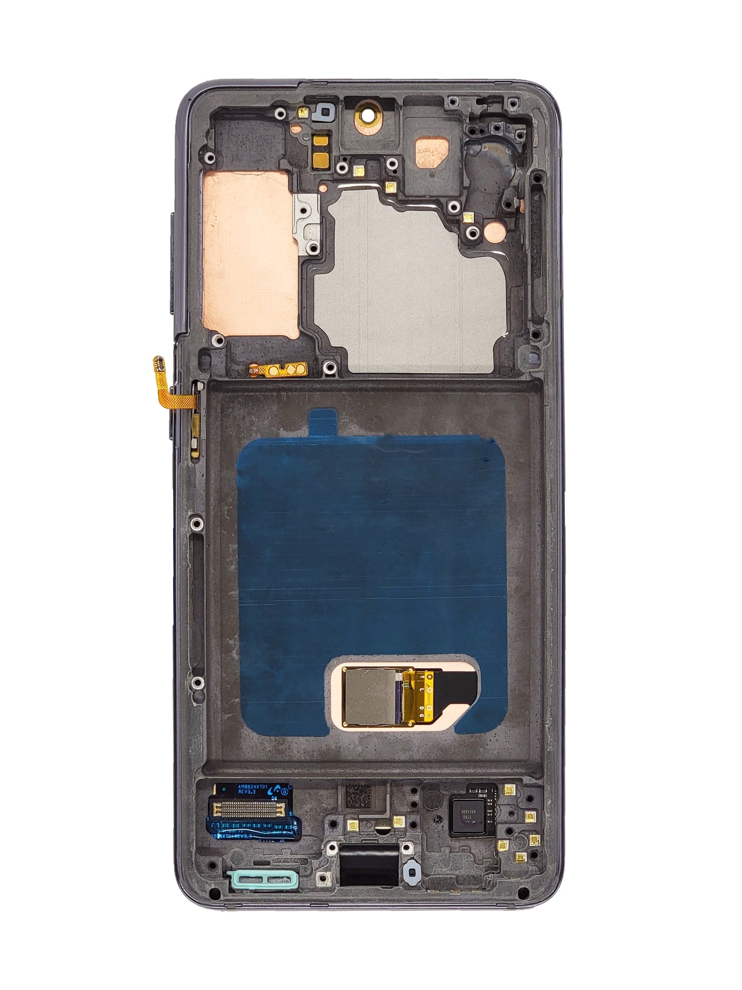 OLED Assembly with Frame for Galaxy S21 (G991) (PHANTOM BLACK) (Premium)