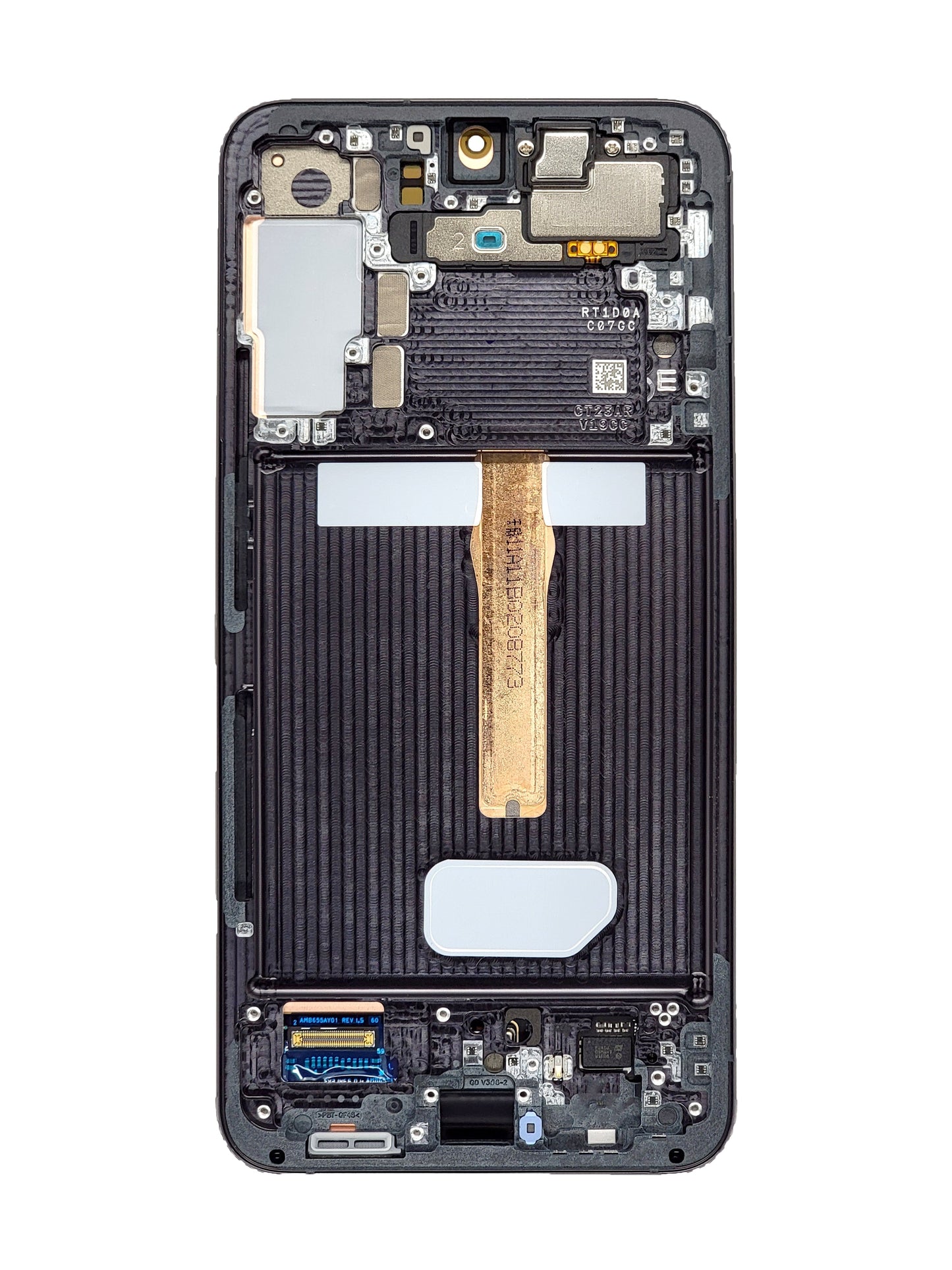 OLED Assembly with Frame for Galaxy S22 Plus S906 (PHANTOM BLACK) (Service Pack)