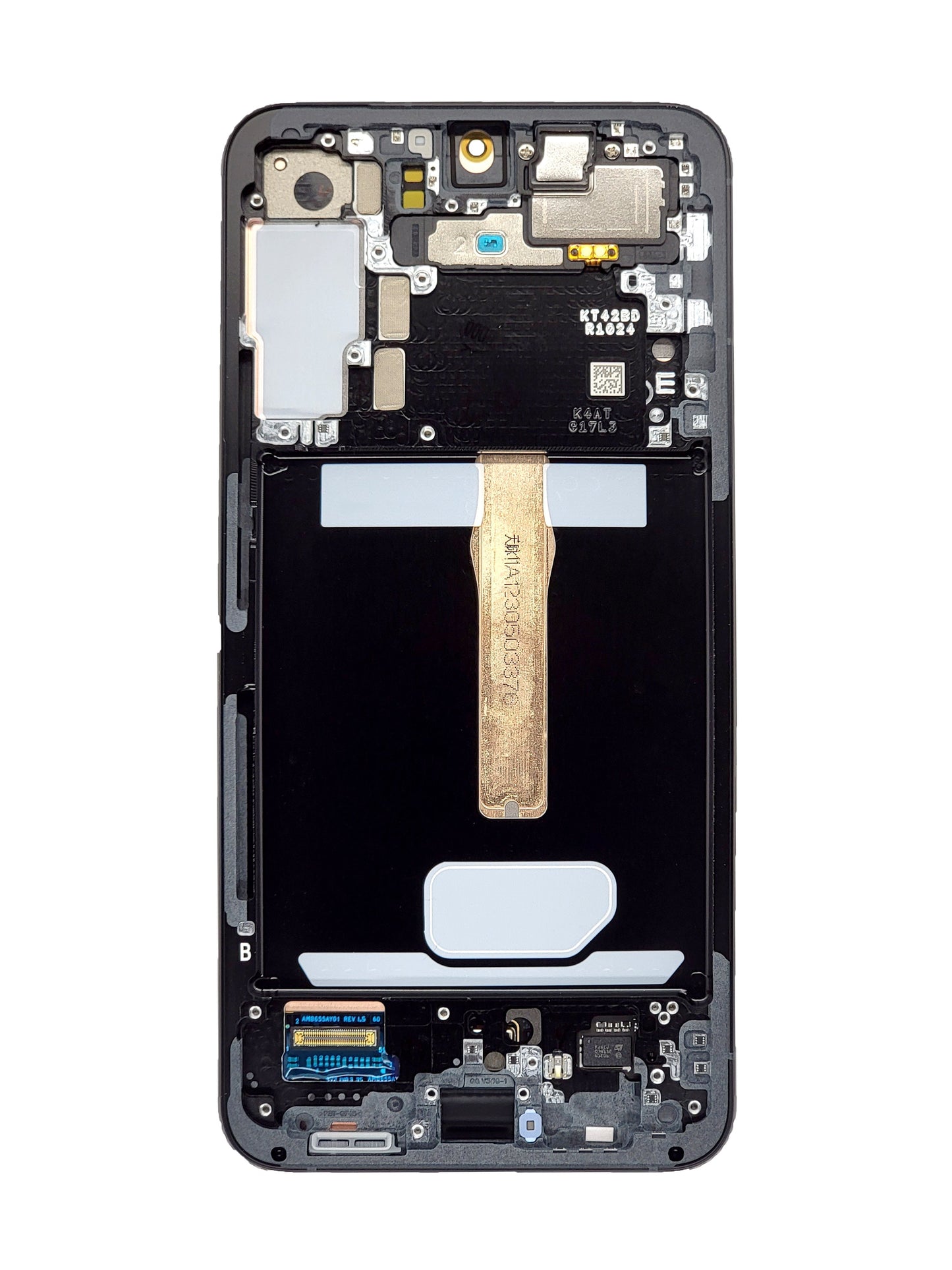 OLED Assembly with Frame for Galaxy S22 Plus S906 (GRAPHITE) (Service Pack)