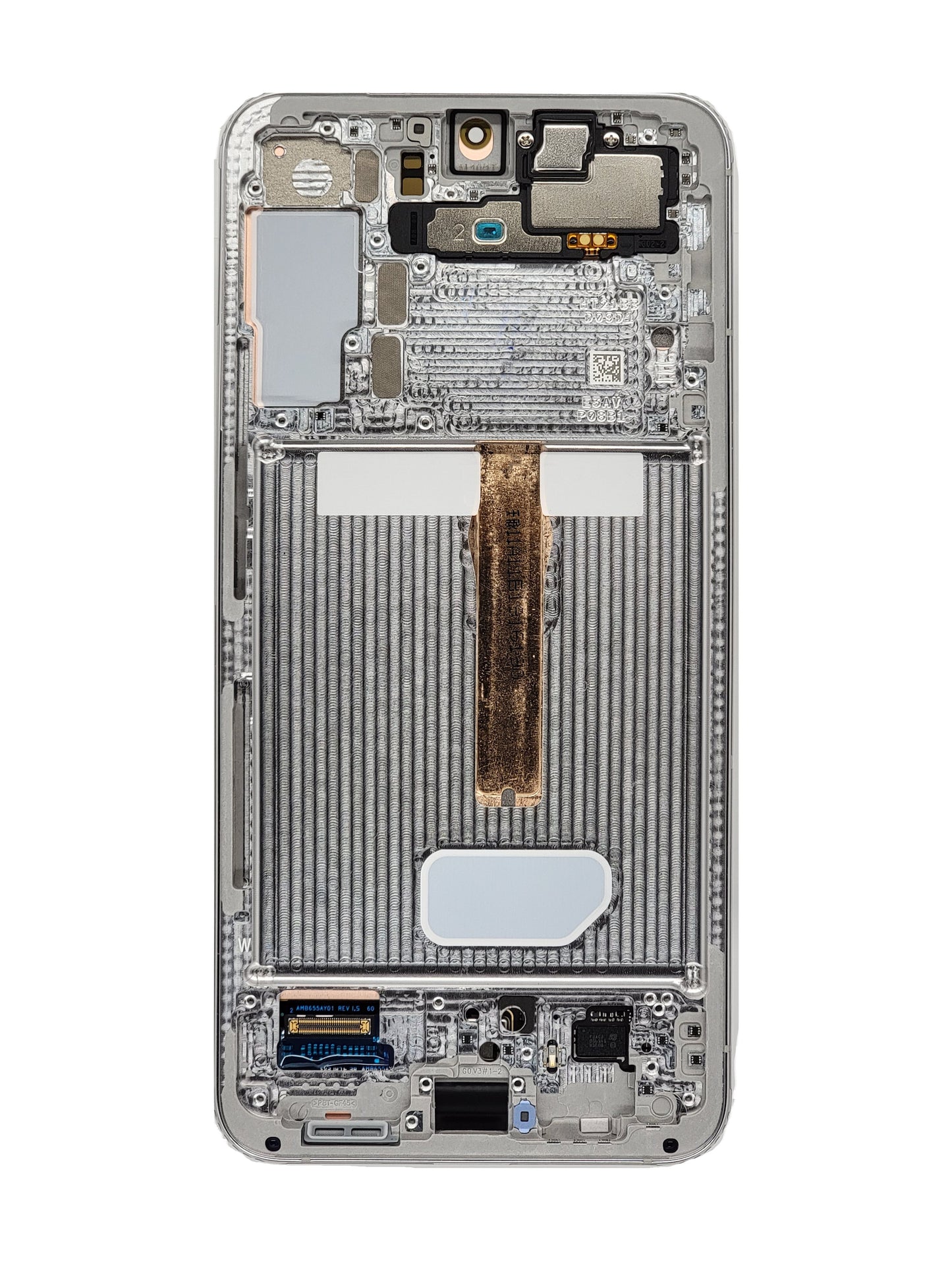 OLED Assembly with Frame for Galaxy S22 Plus S906 (PHANTOM WHITE) (Service Pack)