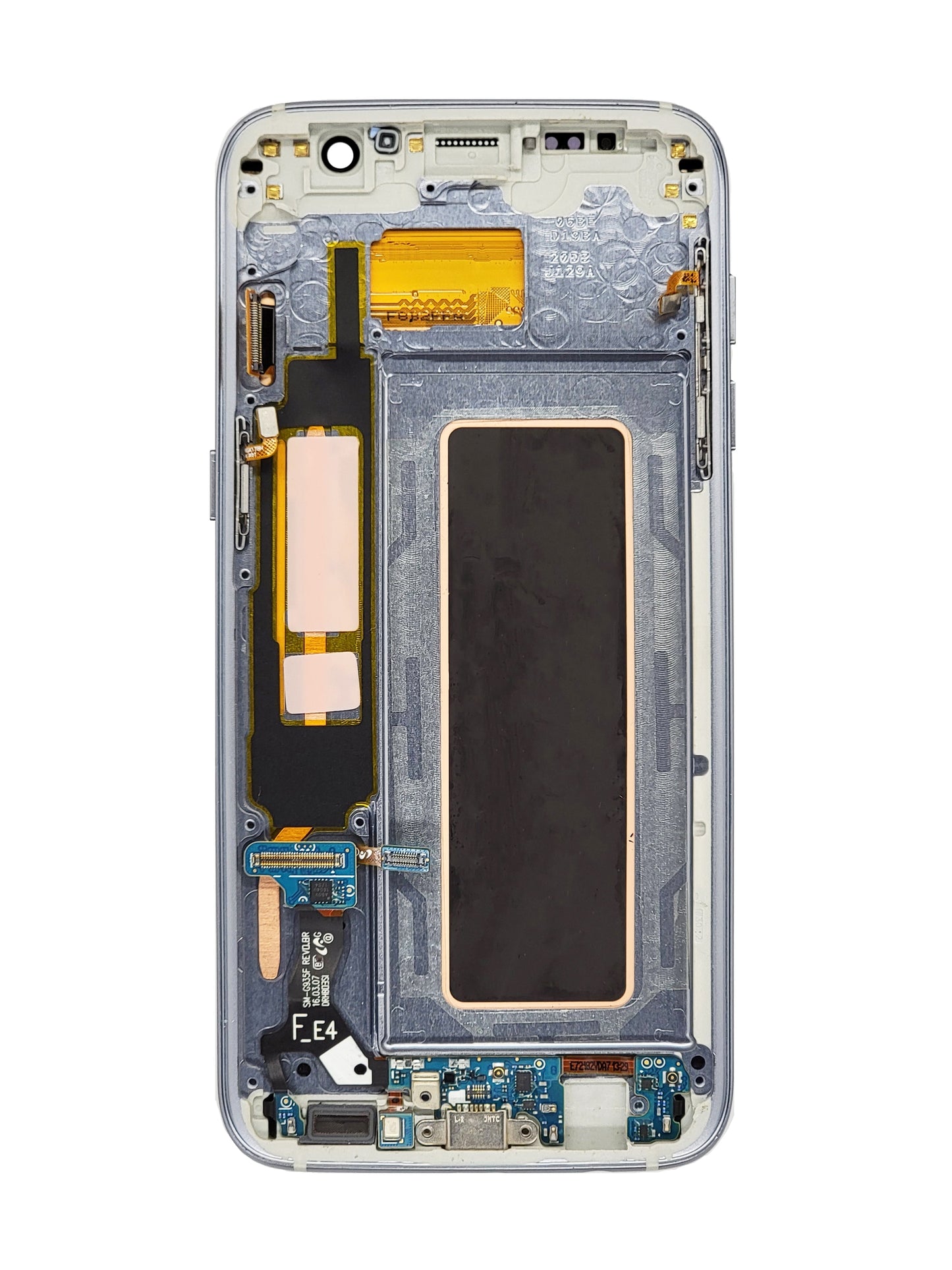 OLED Assembly with Frame for Galaxy S7 Edge (G935) (BLACK) (Premium)