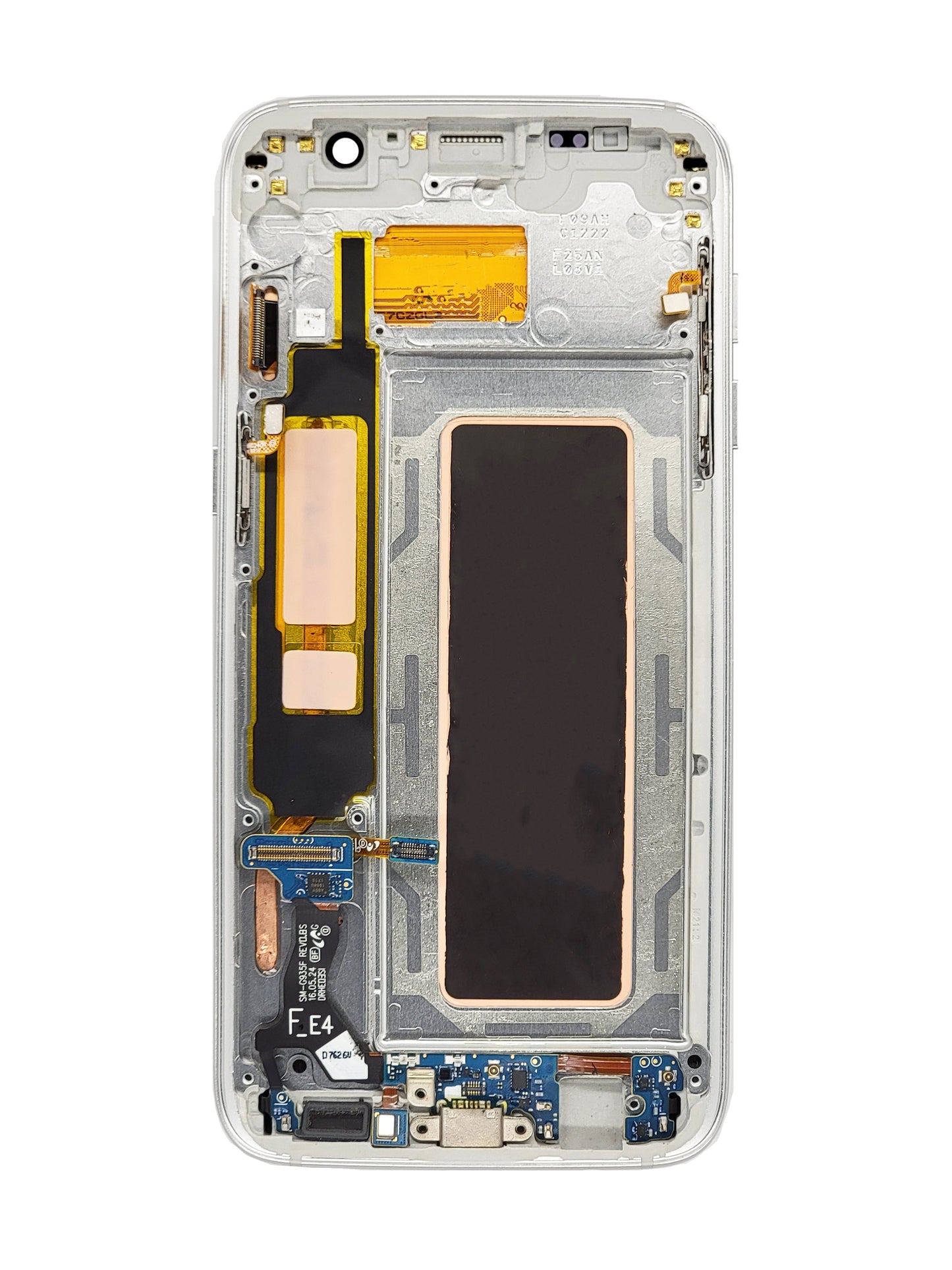 OLED Assembly with Frame for Galaxy S7 Edge (G935) (WHITE PEARL) (Premium)